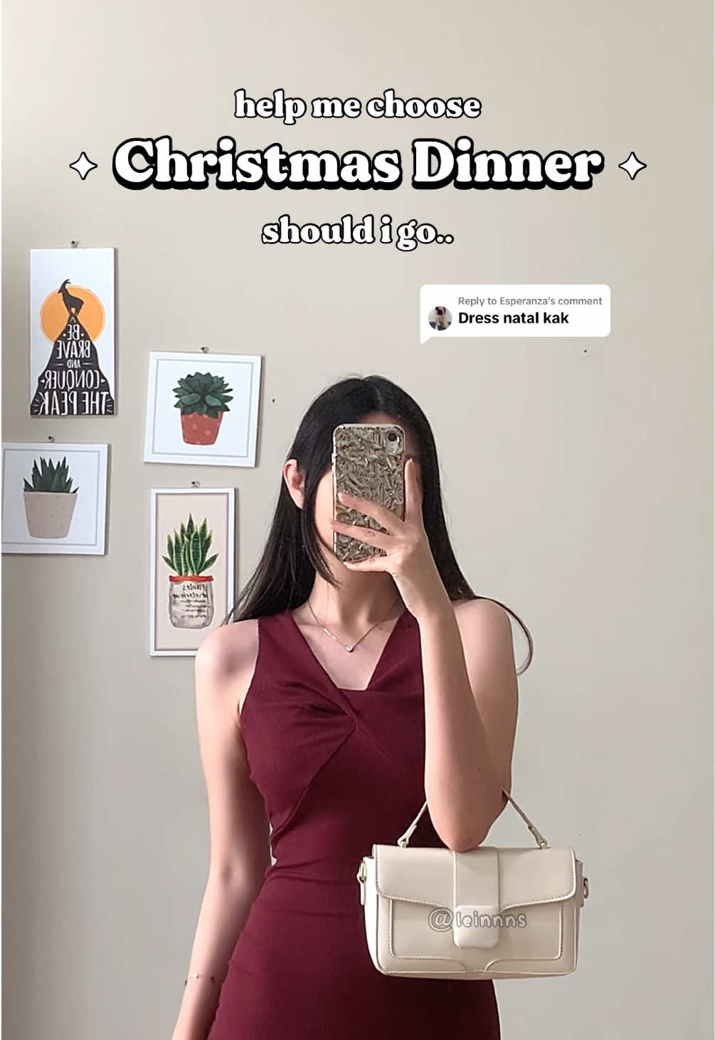 Replying to @Esperanza  bantu pilih outfit buat Christmas dinner yuk! paling bagus yang mana nihh? 🥹❤️ btw bahannyaa knit melar, tebel jugaaa! all dresses liiknbbbyio 578a-e #gayaditiktok #fashiontok #fashiontiktok #TikTokFashion #outfitideas #koreanstyle #christmasoutfit @daybydateofficial 