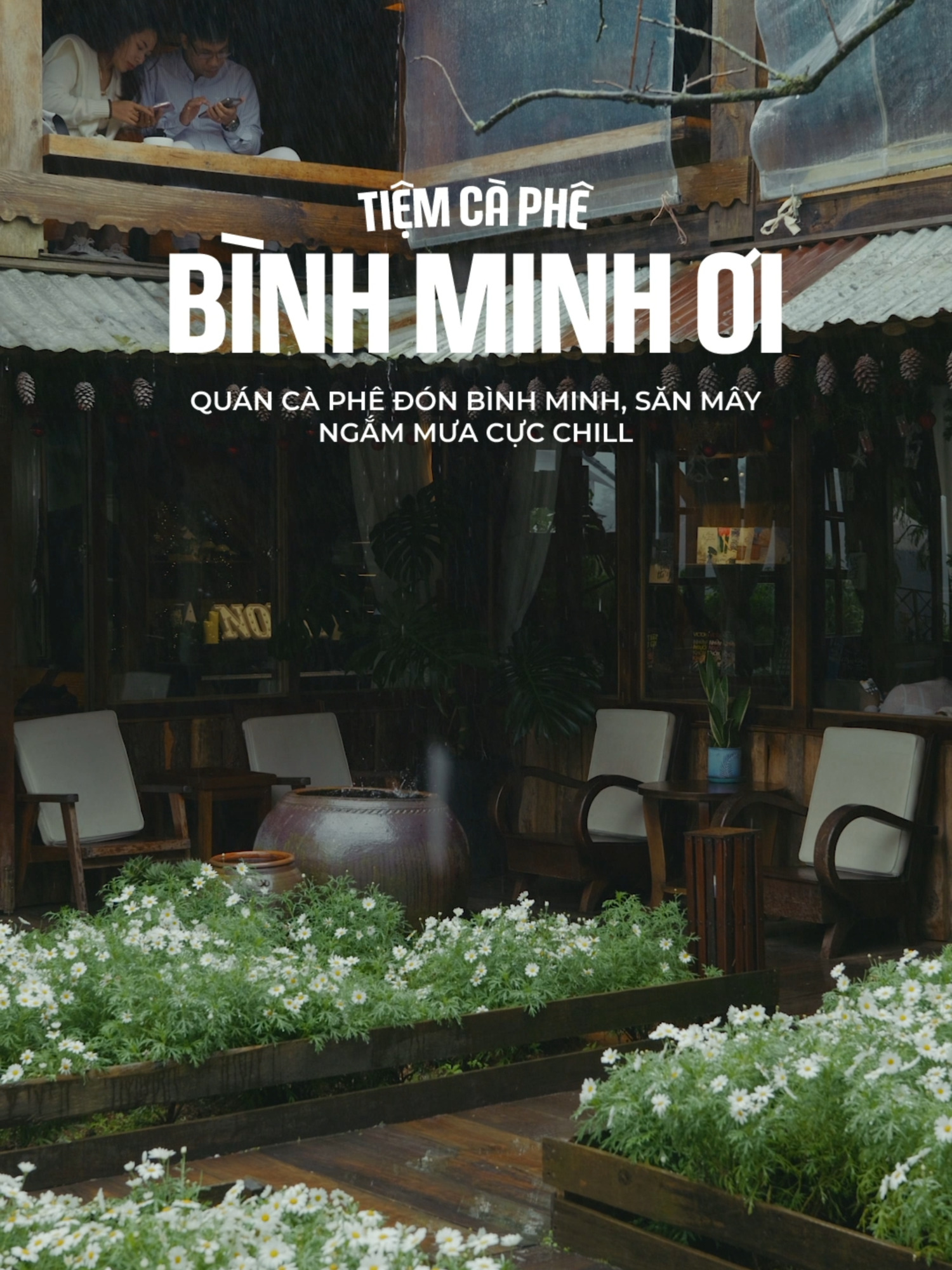 Thích cái cảm giác ngồi cà phê, ngắm mưa ở Đà Lạt... #dalat #reviewcafe #reviewdalat