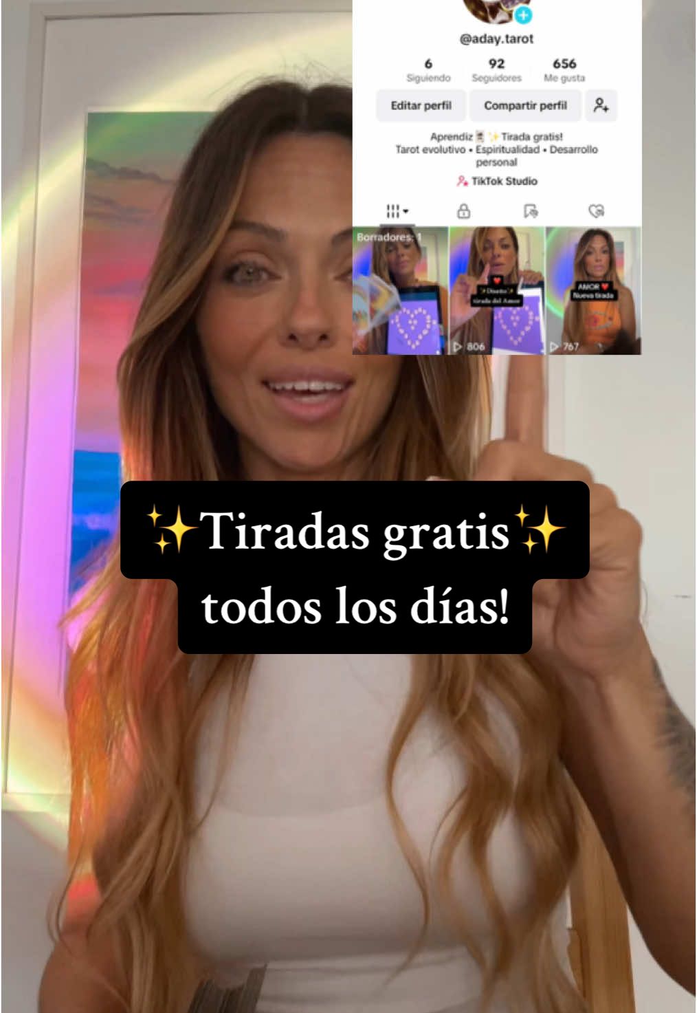 Miles de seguidores en 5 días!! 😱✨ Gracias gracias gracias. Recuerda que soy aprendiz de tarot. Todos los días selecciono a 3 personas al azar de entre mis mensajes directos y les regalo una tirada gratis de tarot. Aprender tarot. #tarot #tarotevolutivo 