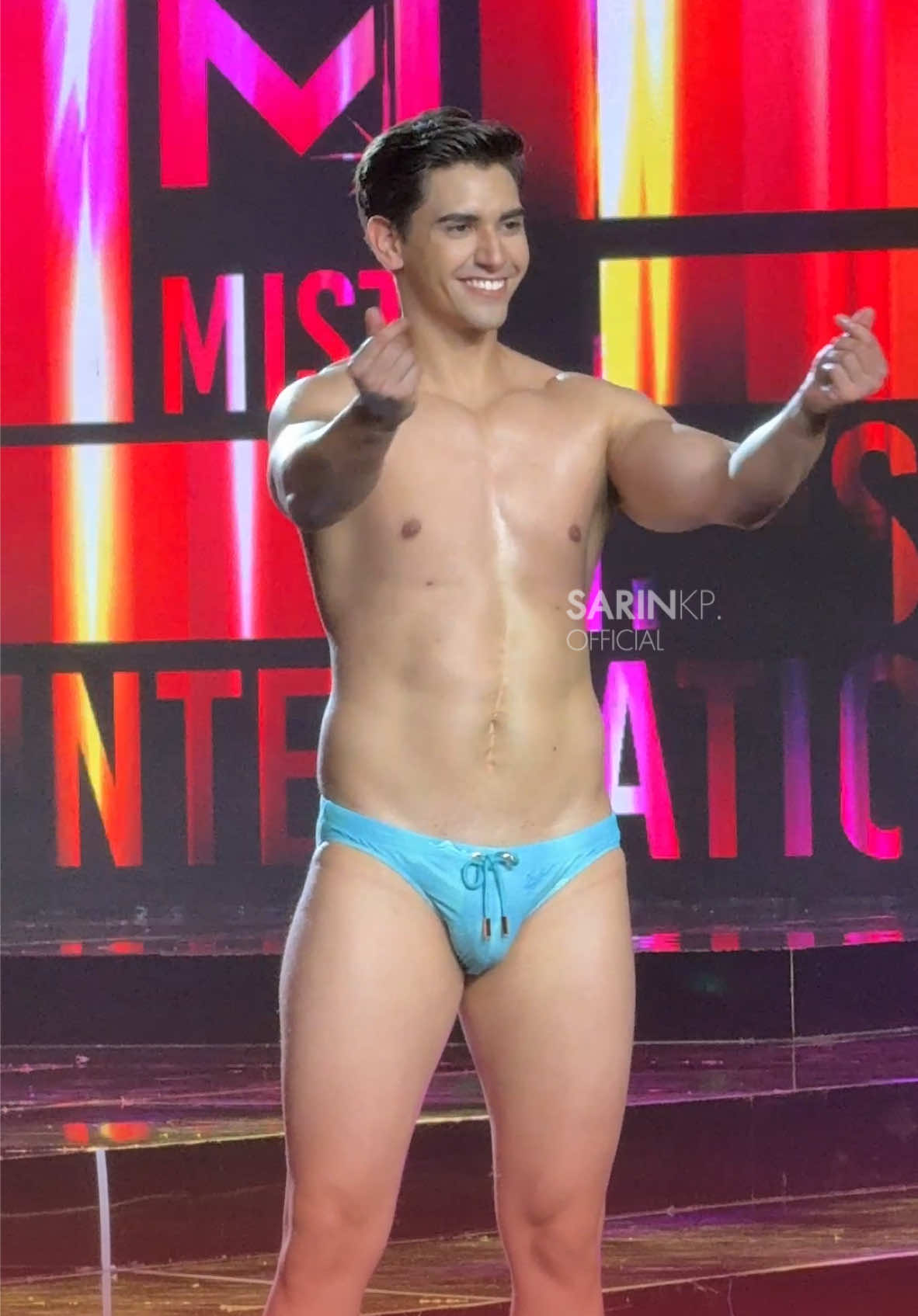 Swimwear Competition of Mister International 2024 : Colombia 🇨🇴 . #misterinternational  #misterinternational2024  #misterinternationalcolombia  #sarinkp