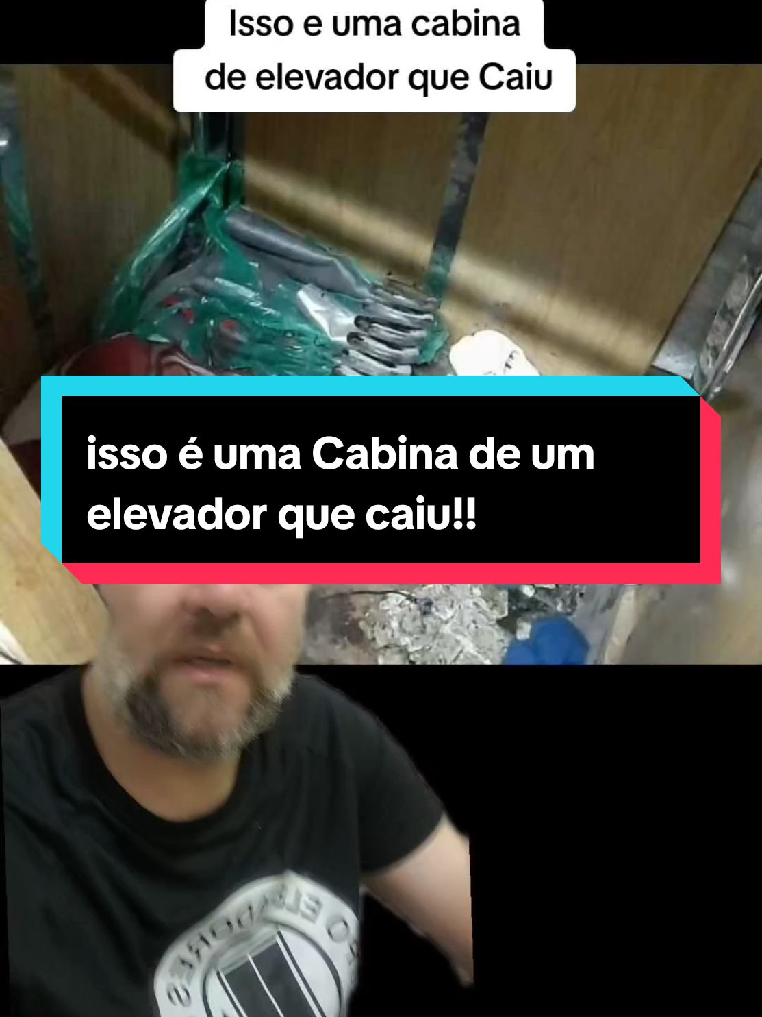 Isso é uma Cabina de um elevador que caiu!!!  #grupoelevadoresbrasil ##manutenção #técnicoelevador #foryou #fortouyoupage #fyp #paravoce #pravoce #viral #videoviral #trend #trending #elevadores #elevador #elevators #elevator #ascensori #aufzüge #lift #acensores #CapCut #2023 #2024 #presonoelevador #segurança #safety #rescue #resgate 