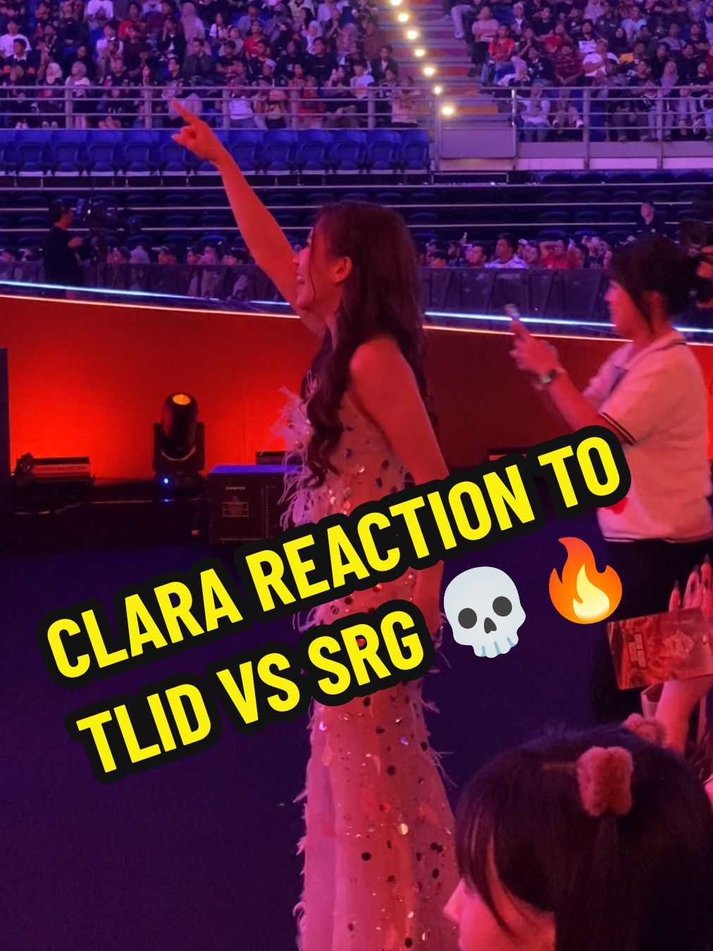 Clara REACTION to TLID vs SRG 💀🔥 Unbelievable Result 😲 #NLE #ESPORTS #MPLCAMBODIA #MLBBM6 #GreaterThanEver #MLBBEsports #MLBB #MobileLegendsBangBang #M6 #TLIDxSRG #AxiataArena 