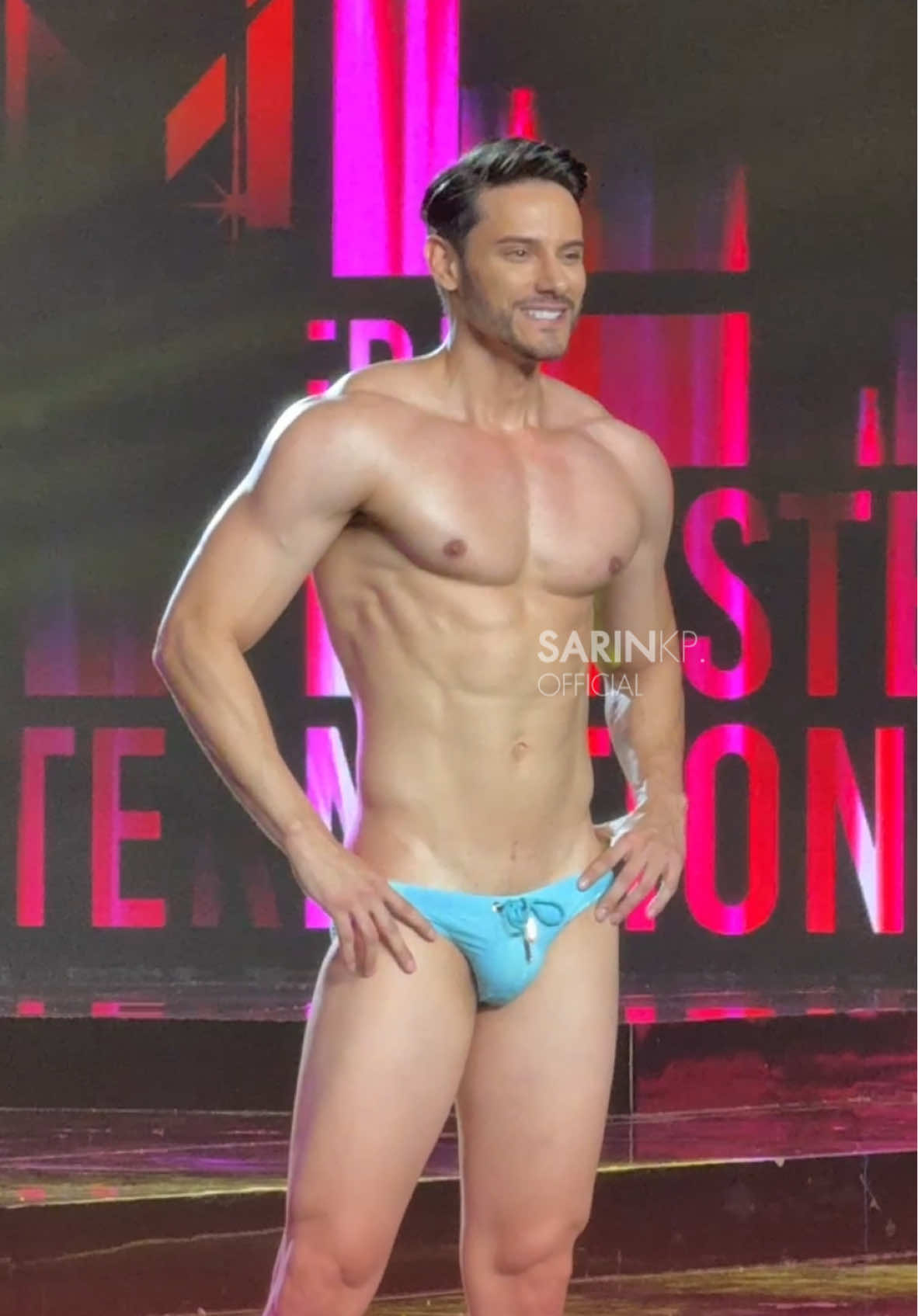 Swimwear Competition of Mister International 2024 : Ecuador 🇪🇨 . #misterinternational  #misterinternational2024  #misterinternationalecuador #sarinkp