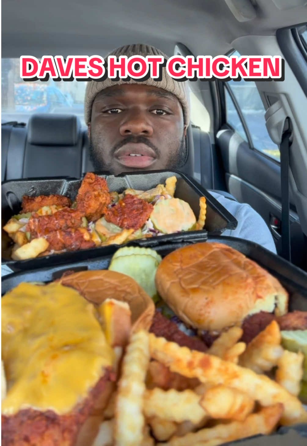 Daves Hot Chicken ASMR #fyp #chicken #asmr #mukbang #viralvideo 