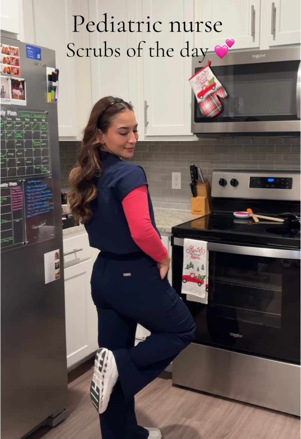 @wearfigs isabel wide leg scrubs & heatless curls 💕💕 @On  #scrubslife #scrubsoftheday #nursesoftiktok #nurseootd #pediatrics #pediatricnurse #pedsnurse #wearfigs #scrubs #nurseoutfit #nursetok #nurselife #hospitallife 