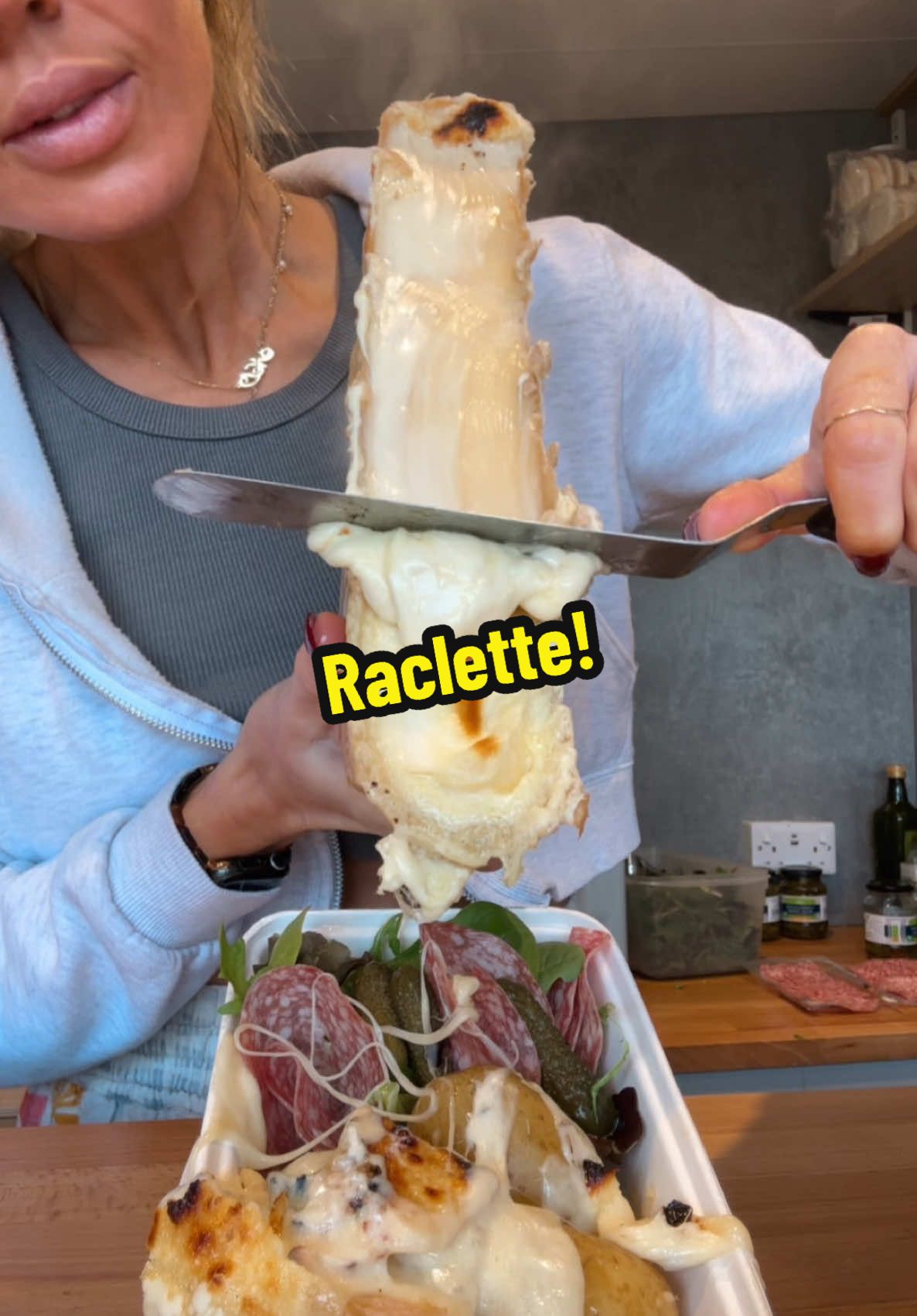 Available saturday and sunday at East Sands, St Andrews #raclette #cheese #standrews #Scotland  