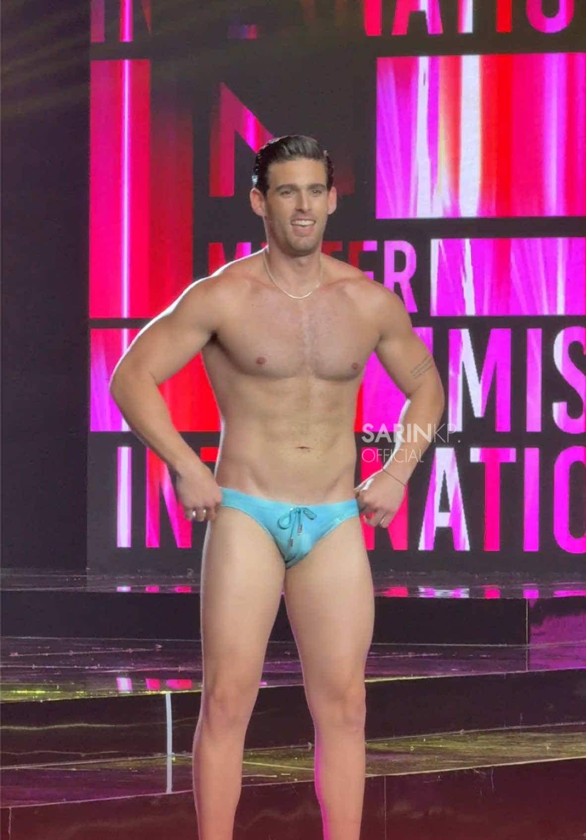 Swimwear Competition of Mister International 2024 : Cuba 🇨🇺 . #misterinternational  #misterinternational2024  #misterinternationalcuba #sarinkp