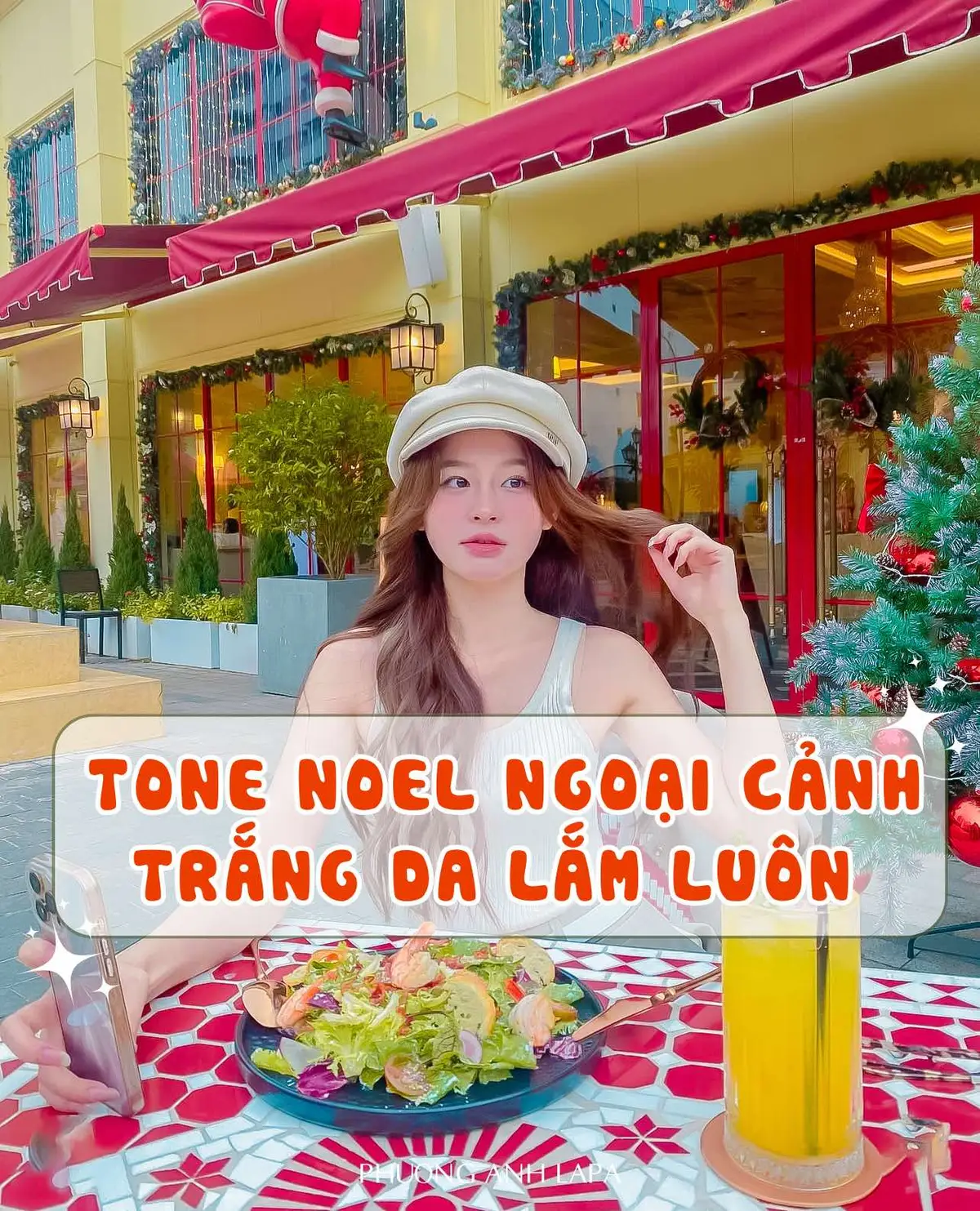 Bạn nào thích tone noel xinh tươi ngoại cảnh thì thử tone này nha 🥰 #LearnOnTikTok #bikipsongao #gocsongao #chinhanhdep #maudep #lightroom #phuonganhlapa #vtvcab 