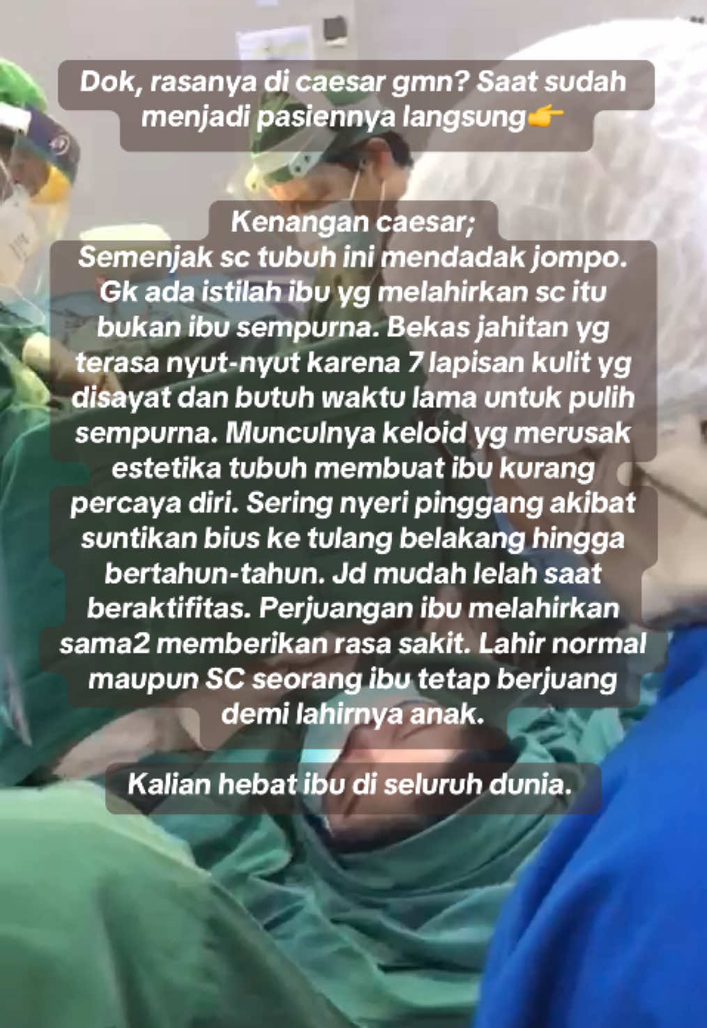 Ibu, kalian semua luar biasa. #ibuhamil #bayibarulahir #lahircaesar #ibuhebatsedunia #ibukuat #ibusempurna 