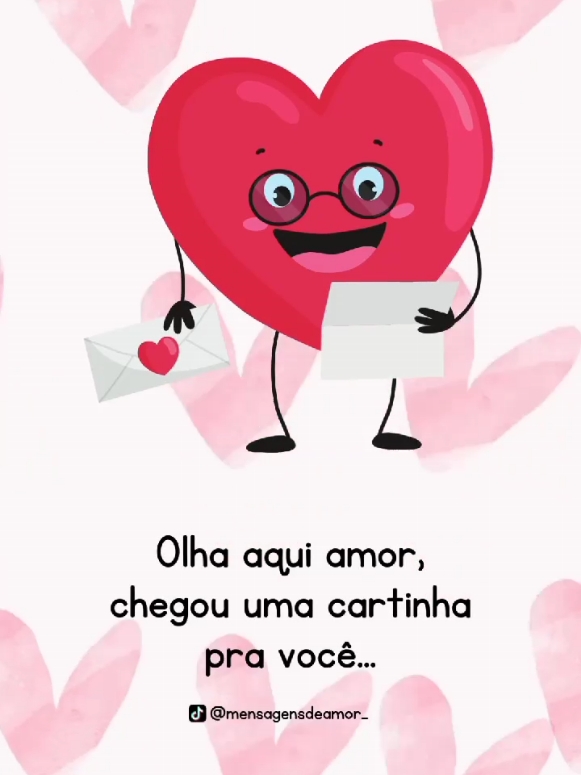 💌❤ Amor, abra a sua cartinha!! #amor #teamo #meuamor #mensagemromantica #mensagemdeamor 