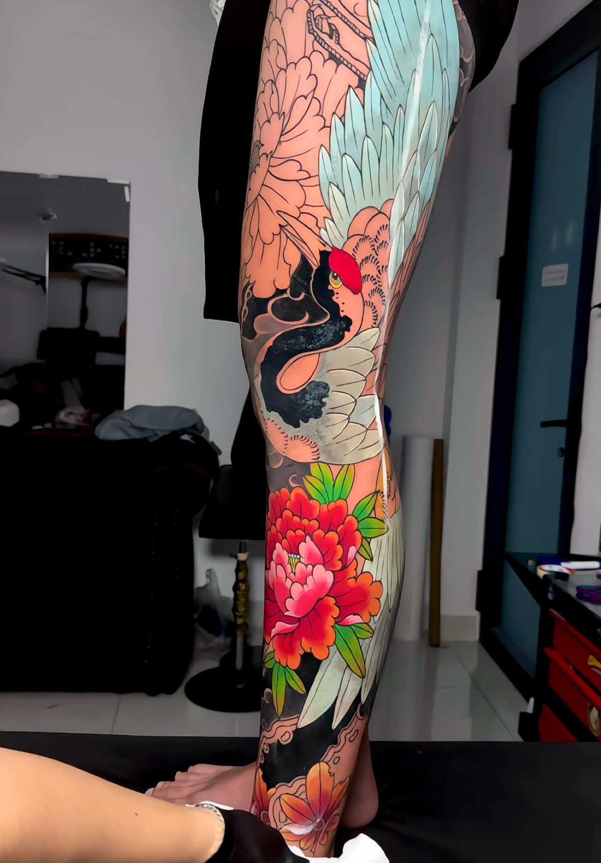 Hạc cảnh tiên nhân #tattoo #tattootuangay 