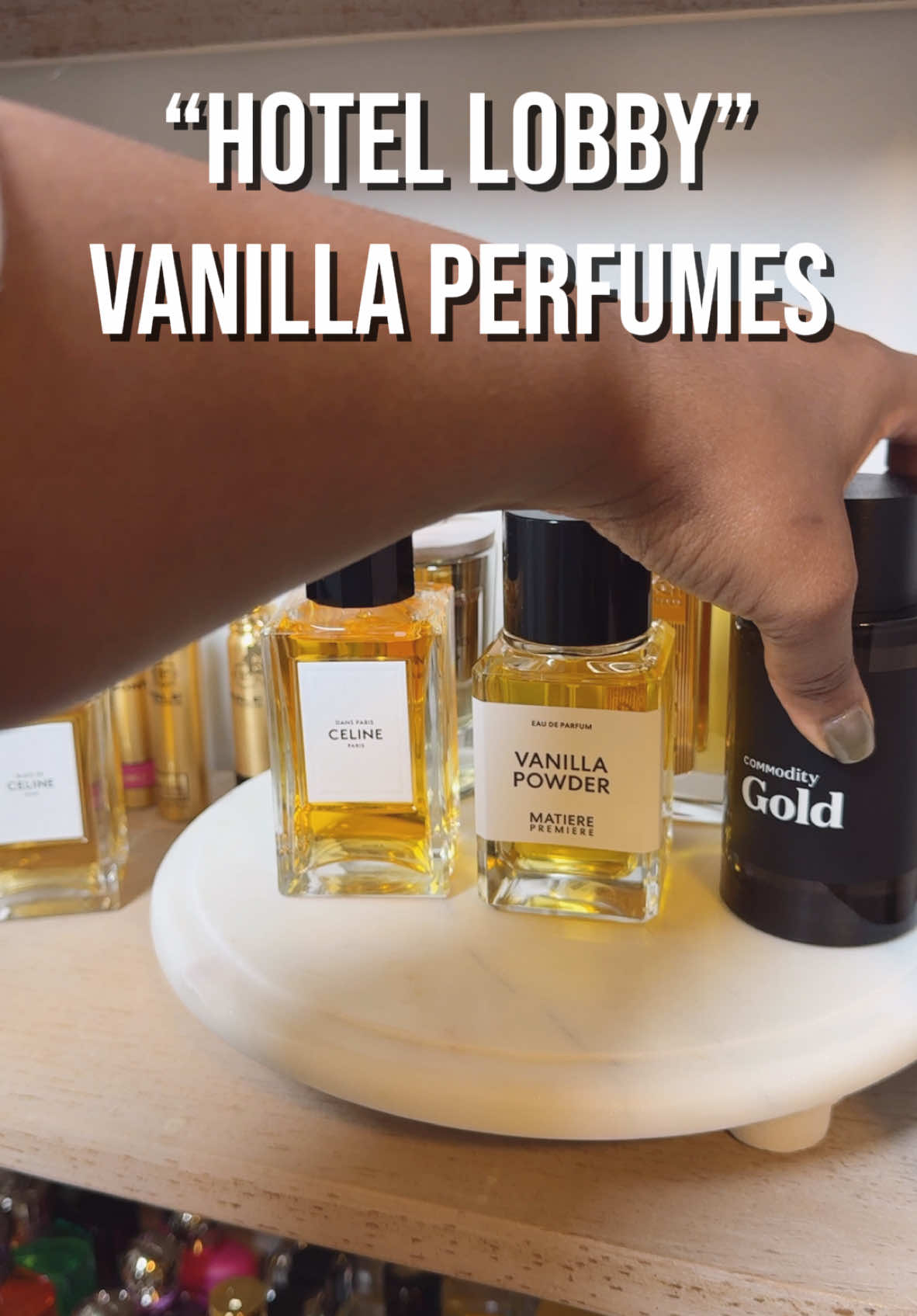 Replying to @GreekPerfumeConnoisseur🌙✨ Many of my favorite vanilla perfumes are what Caroline Stern called “hotel lobby vanilla perfumes”. Some are more aromatic, others give more soft girl perfume vibes but all are loves in my fragrance collection. #hotellobbyvanilla #perfumereviews #perfumerecommendations #vanillaperfume #perfumeaddict #perfumerecommendations #fragrancecollection #perfumereview #fragrancereview #perfumecollection #gourmandperfume #perfumecheck #perfumelovers  #fragrance #smellgood #perfume #perfumes 