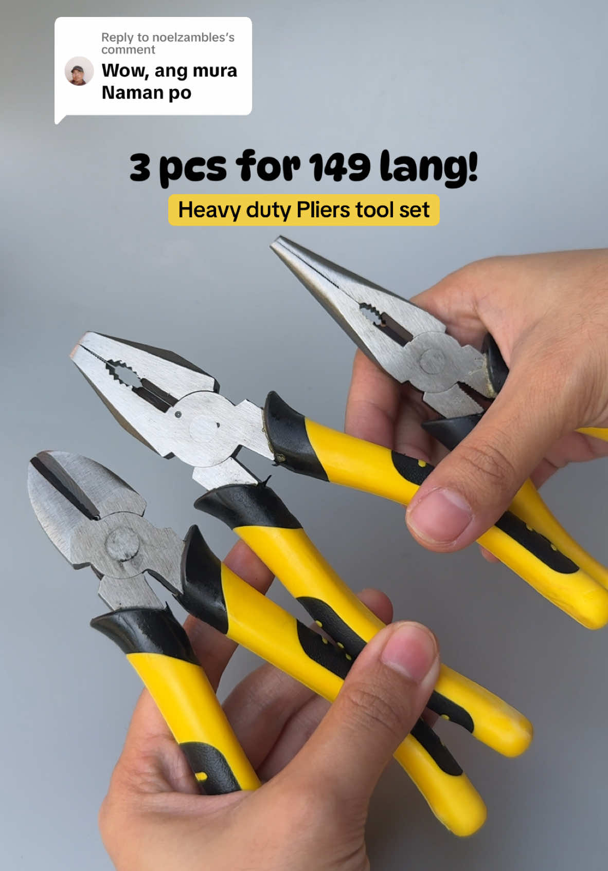 Replying to @noelzambles stainless na pliers set! #pliers #heavyduty #tools #pliertoolset #cutter 