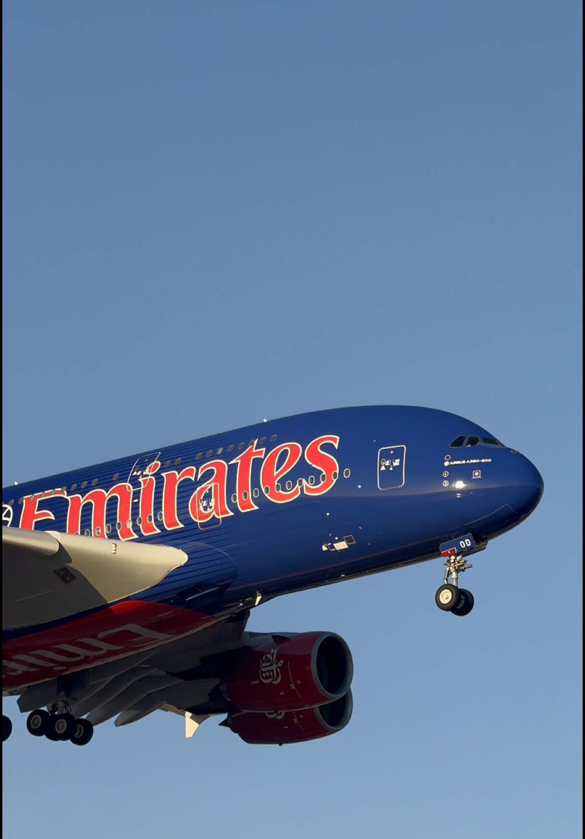 Majestic. Emirates Airbus A380-861 (A6-EOD) NBA Livery on final runway 05 @D-ABTK @ed_ws #fy #fyp #airbus #a380 #861 #emirates #nbaliverya380 