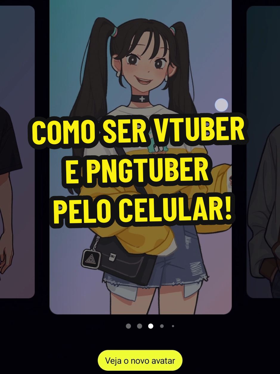 Como ser Vtuber e Pngtuber pelo celular! Como fazer lives pelo celular #vtuber #pngtuber #fyp #desenho #vtubers 