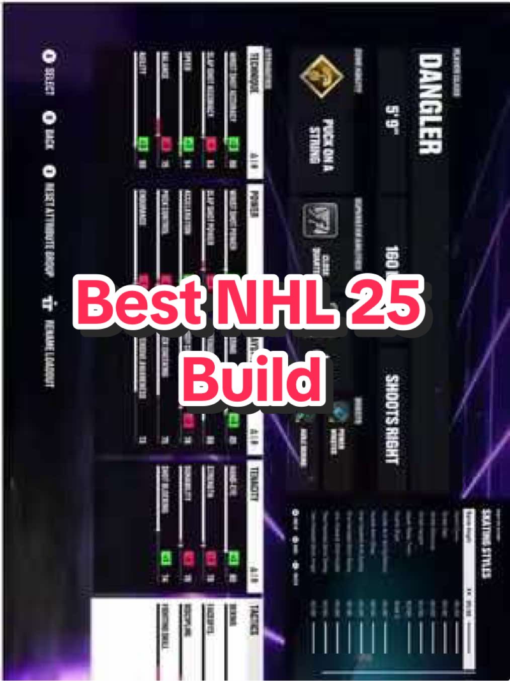 The new best Dangler build that can snipe after NHL 25 update #nhl25 #hockey #nhlclips #chel 