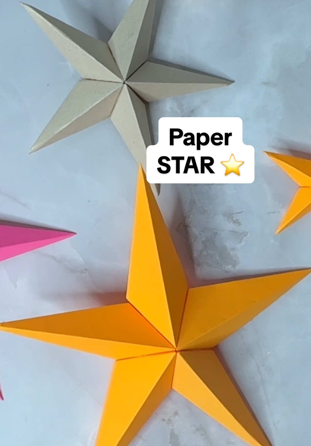 Easy Paper Star craft✨ #DIY #christmas #howtomake #craft #star #starpaper #starcraft