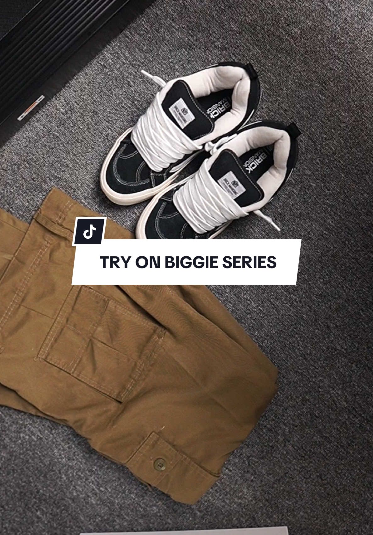 Try on brick mansions biggie black white #rekomendasisepatu #sepatugemuk #sepatupria #fypシ゚ #fyp 