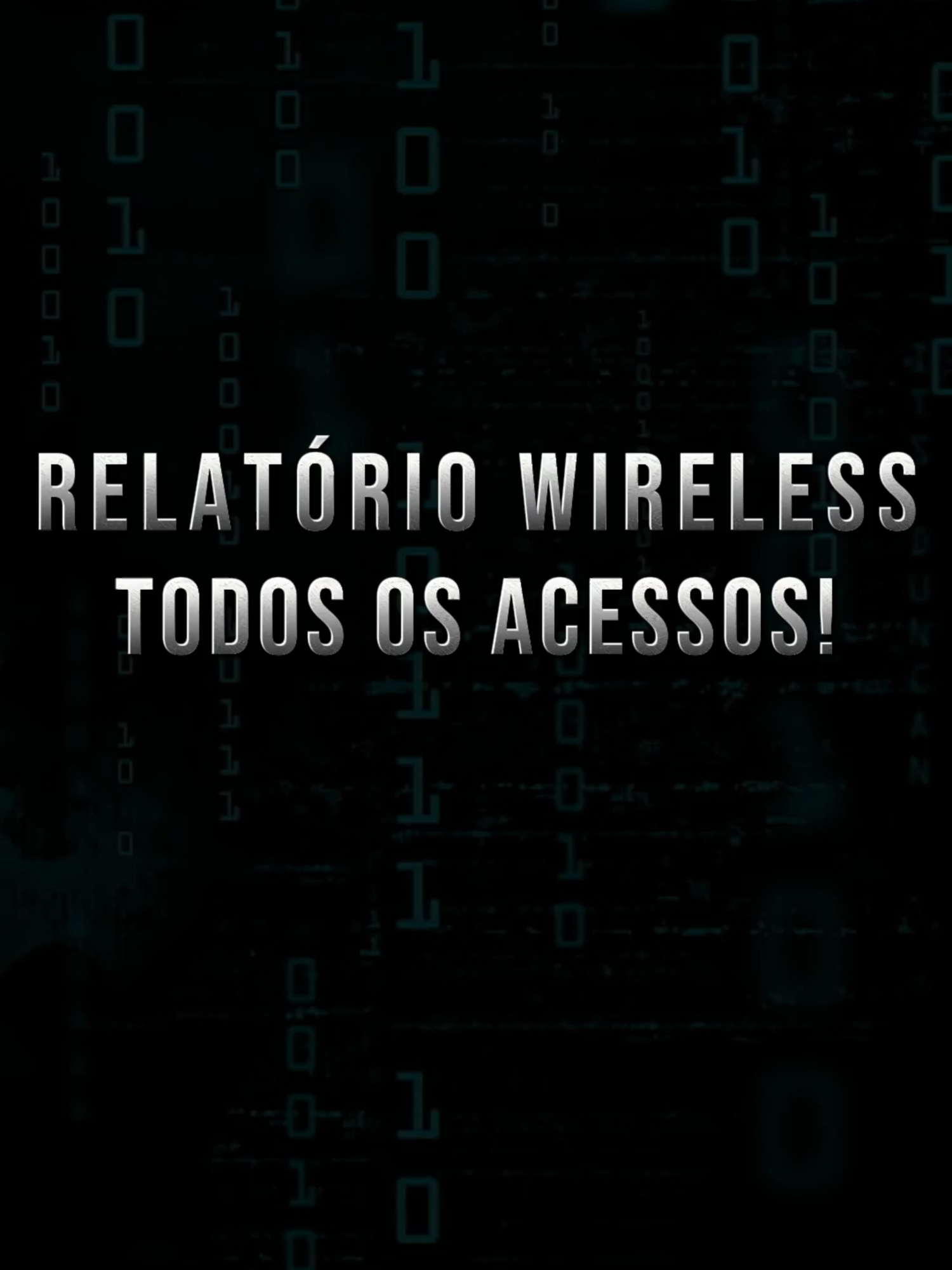 RELATÓRIO WIRELESS - HISTÓRICO DE ACESSOS! #dicas #foruyou #windows #game #tutorial #vira #engenharia0800 #hacker #linux