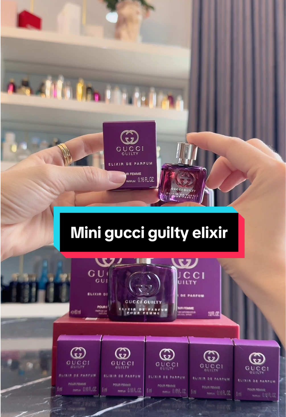 Mini Gucci Guilty elixir, gucci tím, ngọt ngào điệu đà nữ tính. #guccitim  #gucciguiltyelixir  #nuochoamini  #minigucci #chireviewnuochoa 