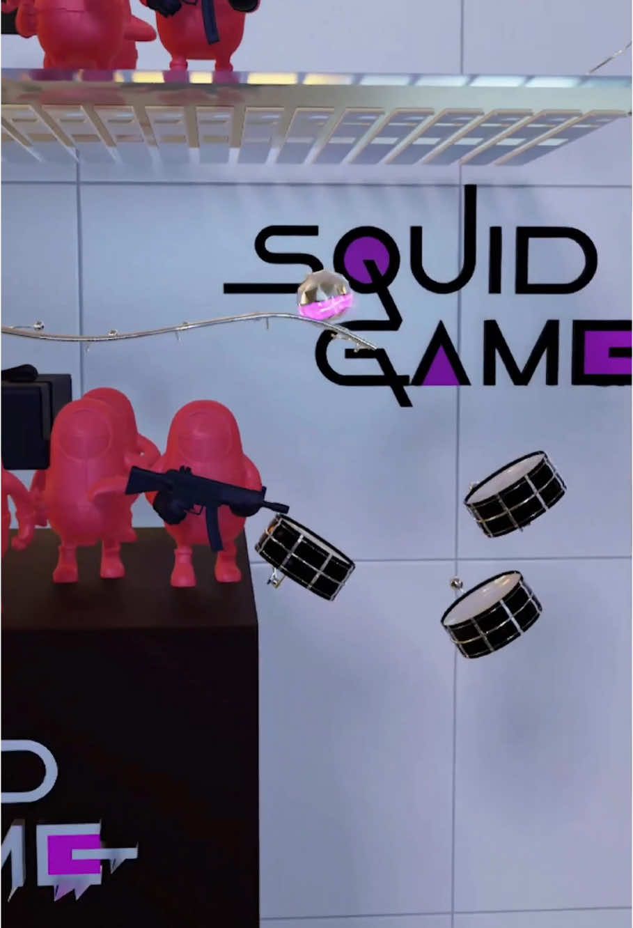 Marble Plays Squid Game Song Greenlight Sound on Different Instruments!#asmrsounds #fyp 