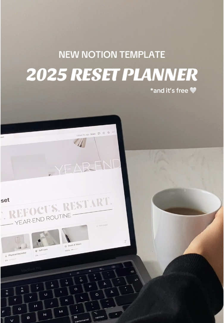 You guys loooved the reset routines I shared, so I decided to turn those checklists into a FREE notion template 💫 I know how easily a list like that can start to feel overwhelming and like it’s just too much to handle. That’s why I wanted to focus on making the template not only simple and easy to use but also visual and inspiring 💭 You can now get this exact Notion template to help you prepare for 2025 🤍#2025reset #yearlyreset #resetroutine #resetguide #decemberreset #notiontemplate #freenotiontemplate #resetchecklist #newyear #newyearlist #newyearsreset #goalplanning #declutter #resettemplate #aestheticnotiontemplate  @Your Notion Friend | Notion 🤍 