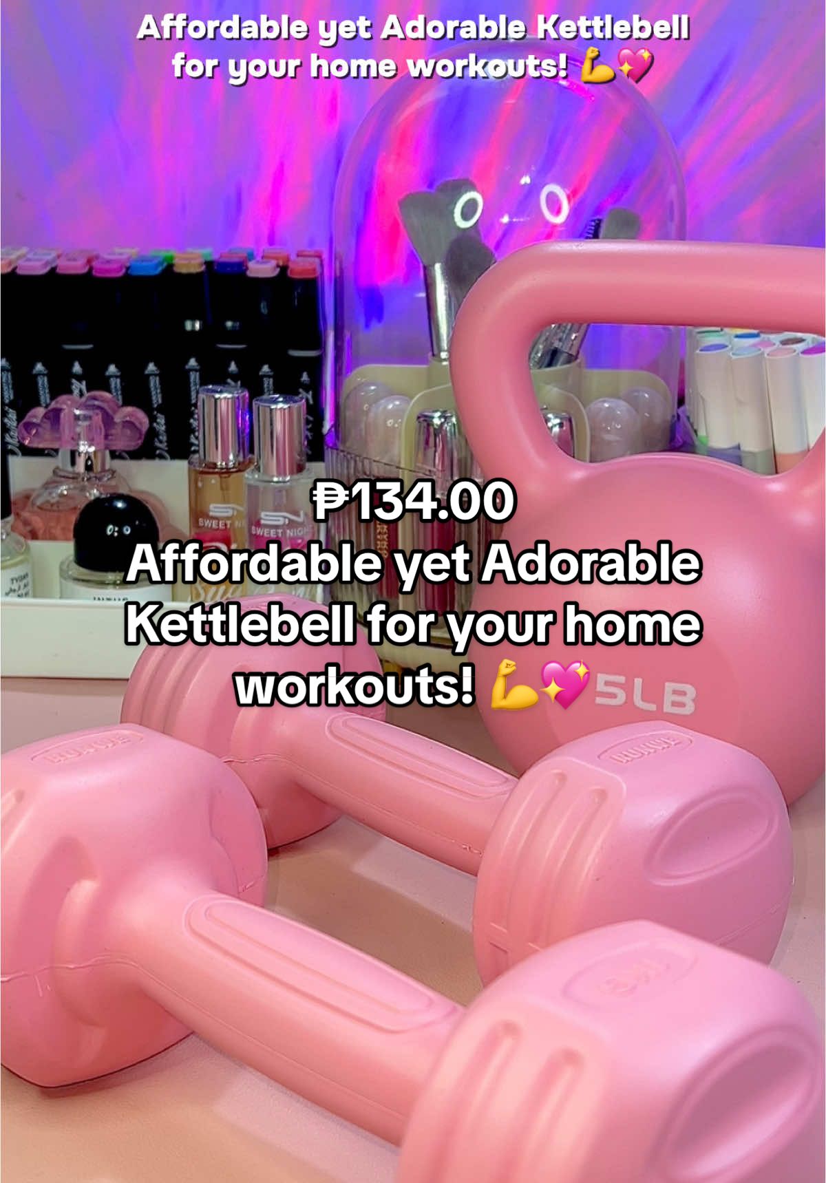 Replying to @Khayeᥫ᭡. Affordable yet Adorable Kettlebell for your home workouts! 💪💖 #kettlebell #kettlebellworkout #workout #gymequipment @Meijia Home Furnishings 