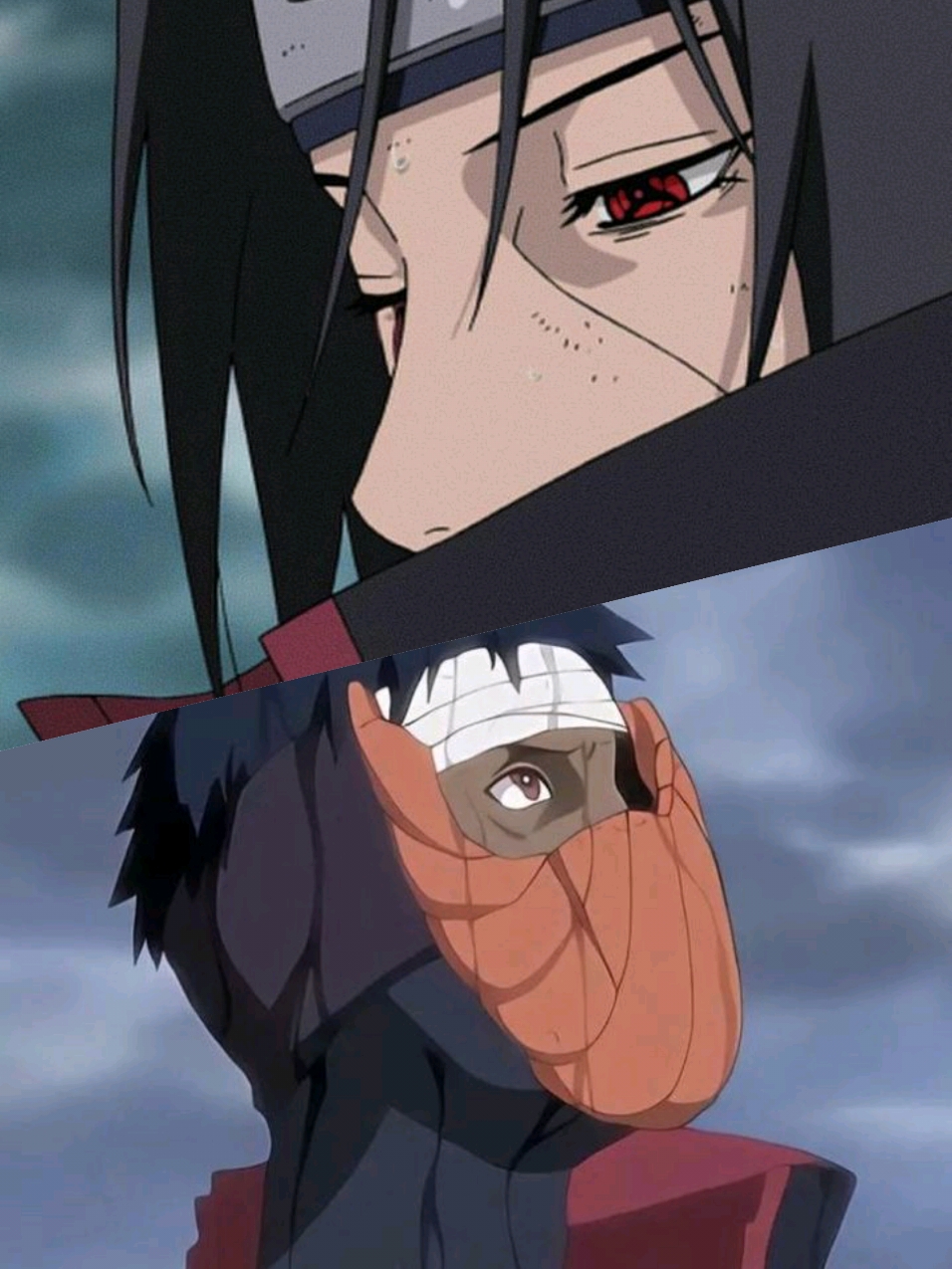 Obito y Itachi #narutoshippuden #itachi #obito #rinnohara #izumiuchiha  #animeedit #anime #manga 