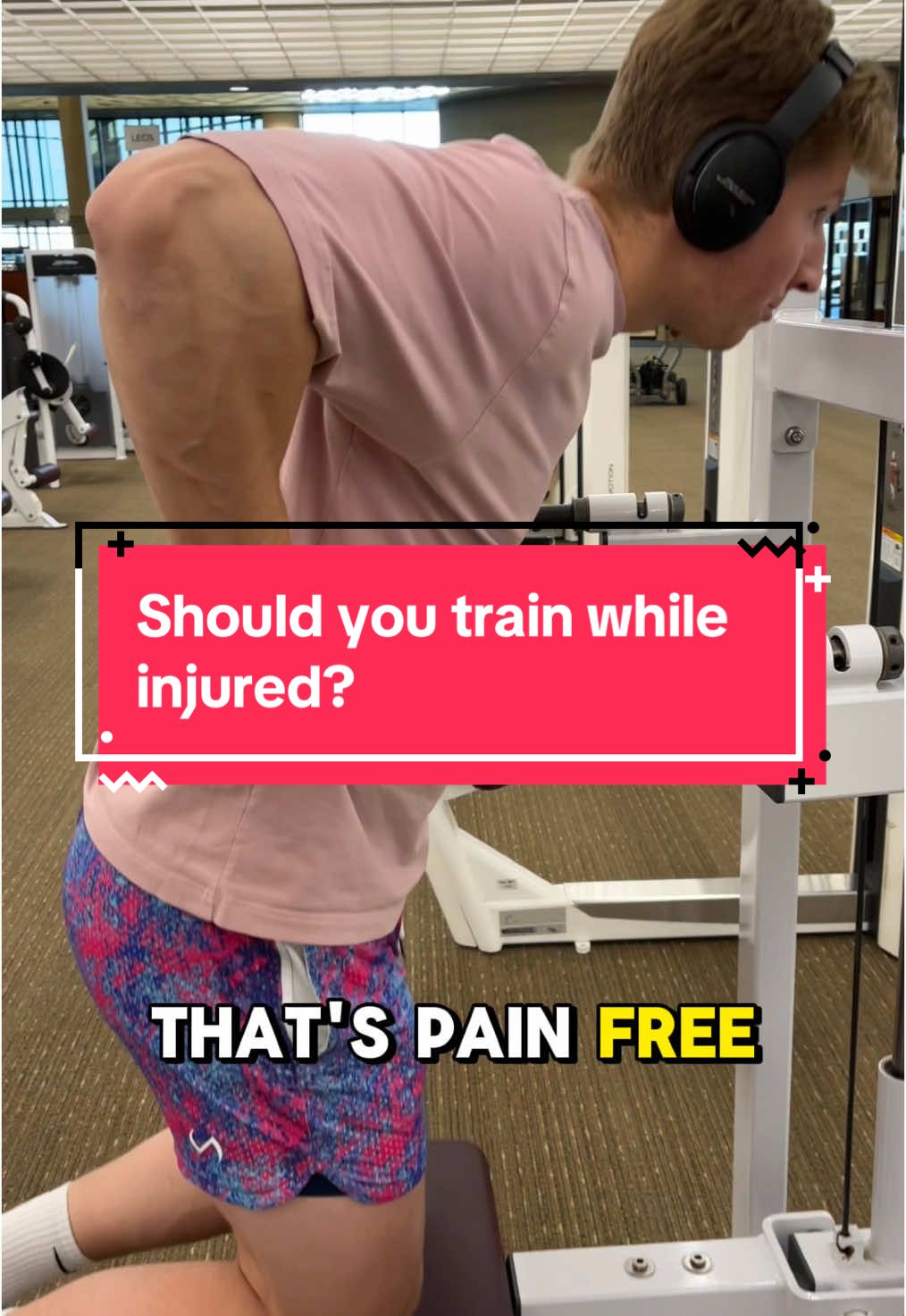 Do you train while injured? 