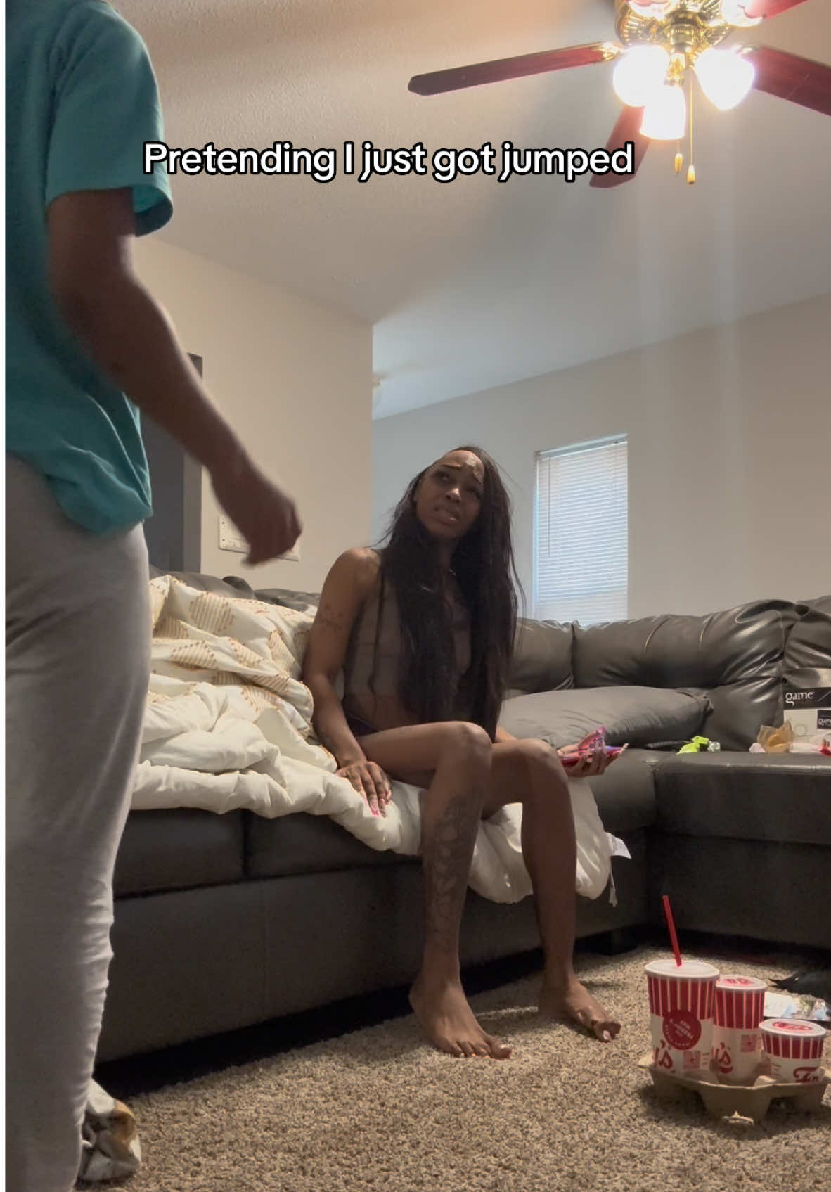 Braaaa she was maddd it was a prank she thought she had action 🥴😂😂 #memphistiktok #foryoupage❤️❤️ #forupageシ #4upageonly #fypシ #4up #4upageシ #foryou 