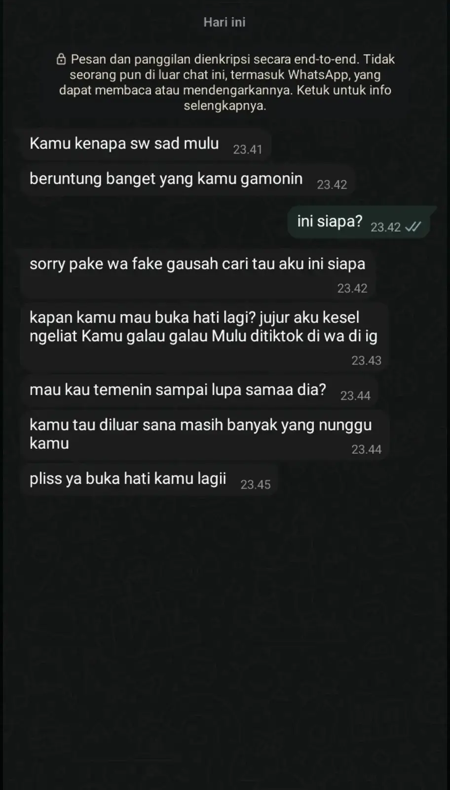 tapi dia nya ga beruntung dapet aku🥀 #ss #chat #sschat #chatwhatsapp #galau #gamon #fypviraltiktok🖤シ゚☆♡ #fyp #sad #storytime #fypシ 