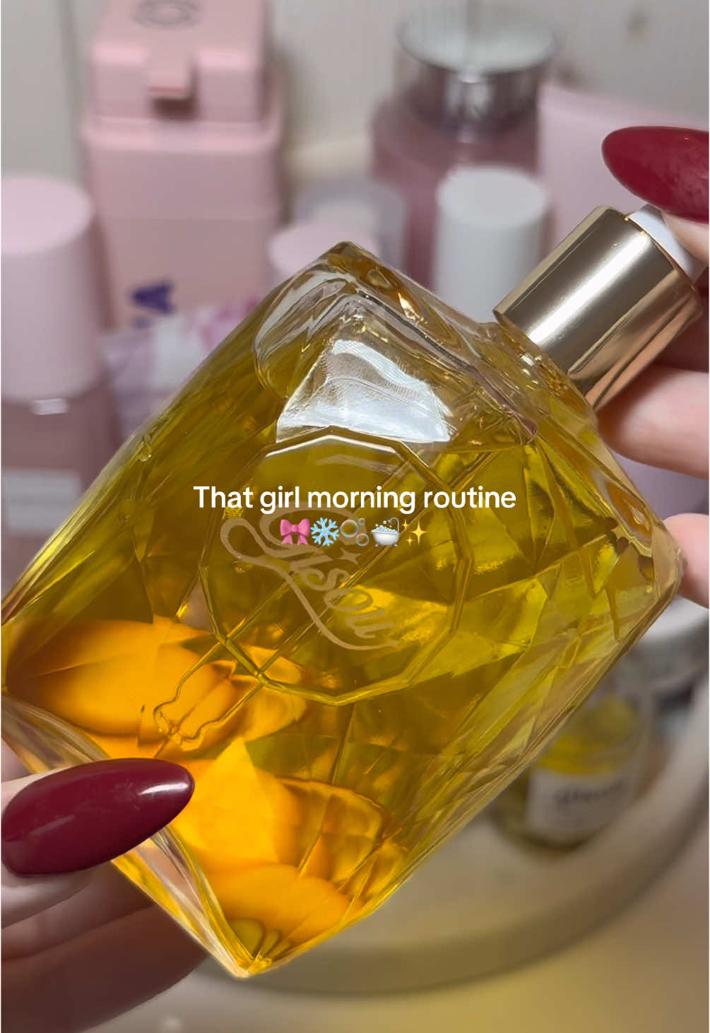 girly morning routine 🎀❄️✨ ig beautyandorganizing selbstgekauft #thatgirl #thatgirkaesthetic #morningroutineaesthetic #morningroutine #thatgirrrrl #girlythings #pinkgirl #pinterestaesthetic 