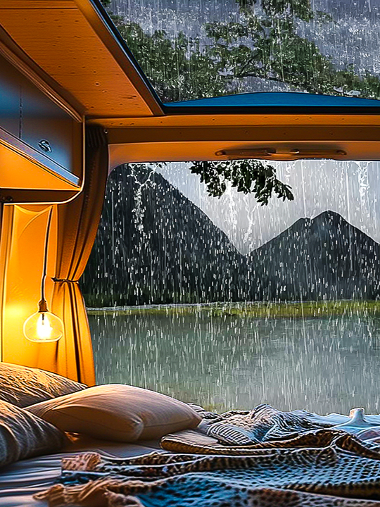 Relax Completely with the Soothing Symphony of Heavy Rain, Thunder, and Gentle Wind #rain #sleep #asmr #relaxing #camping