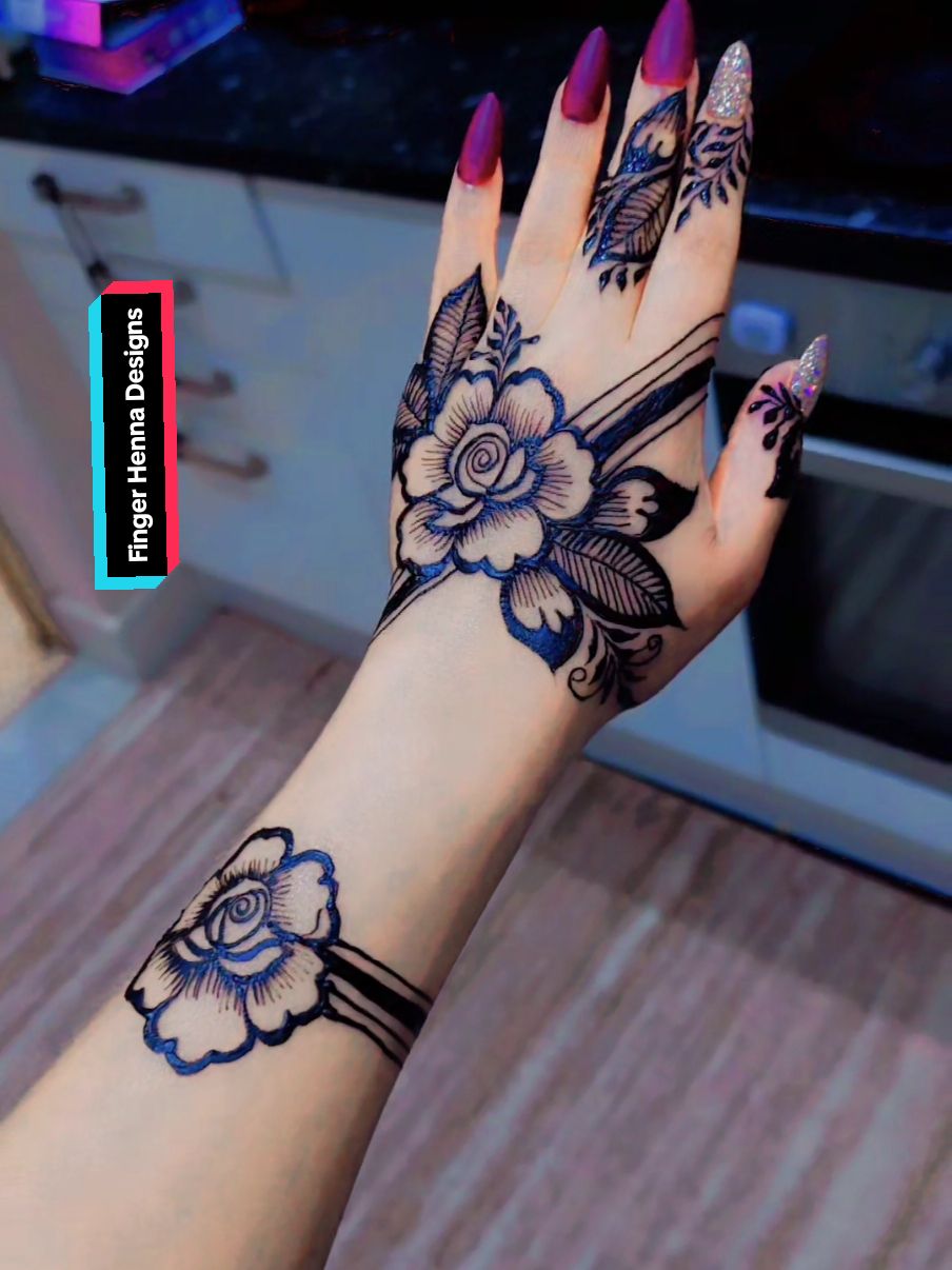 Finger Henna Designs #creatorsearchinsights 