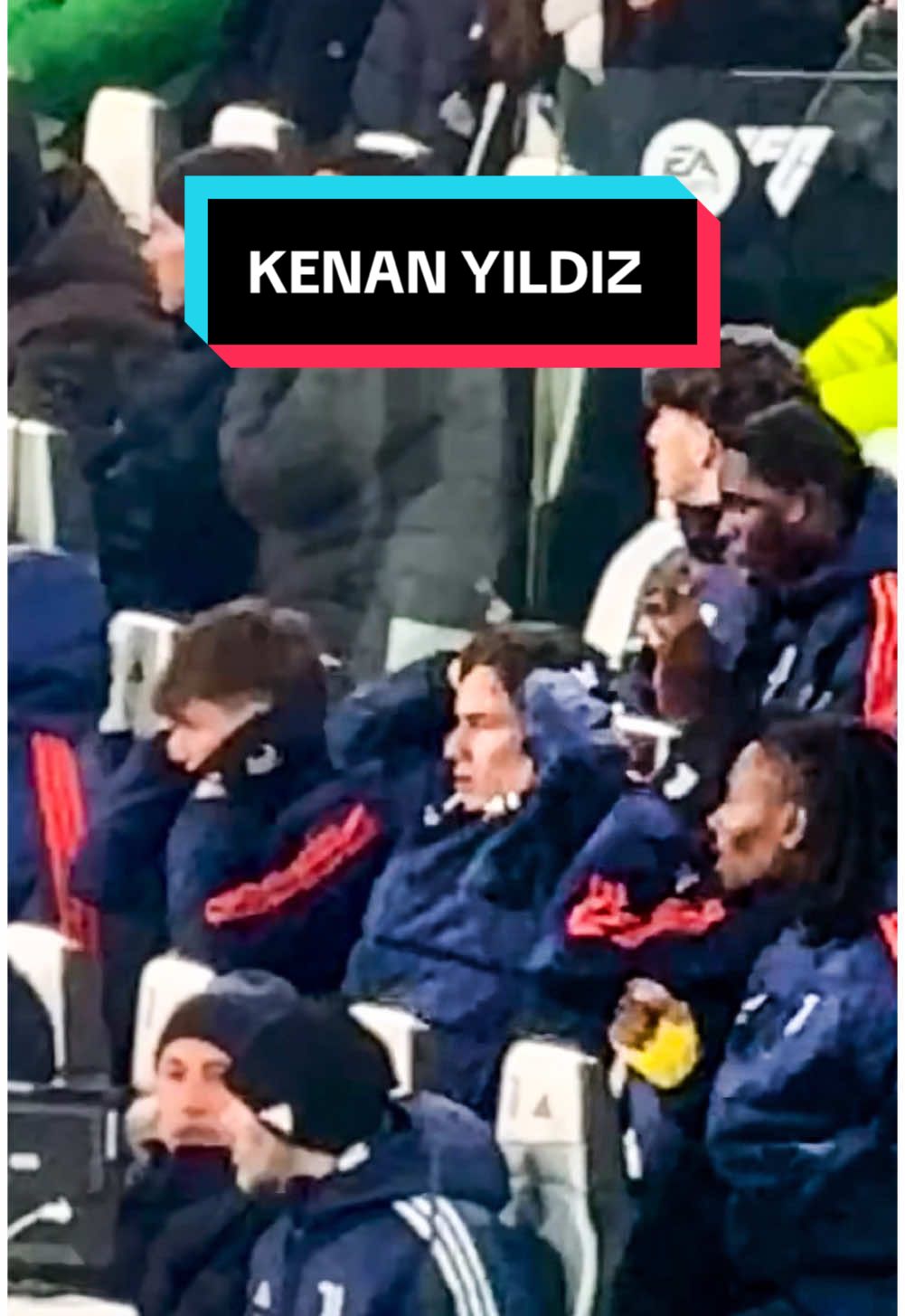 Kenan Yildiz's reaction to a missed goal #kenanyildiz #kenanyıldız #juventus #nicolosavona #fyp #kenanyıldızedit #juventusstadium #italy #football #seria 