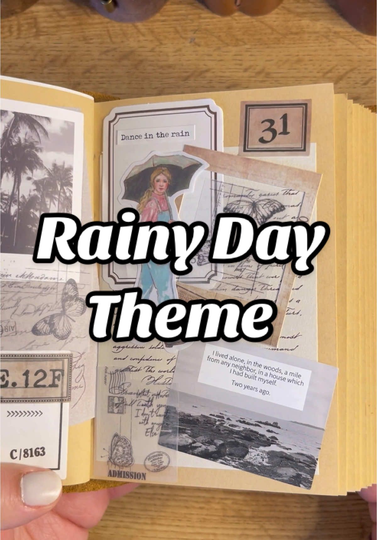 Replying to @incognito_10624 Rainy Day ☔️🌧️ #rainyday #aesthetic #asmr #asmrjournal #journaling #junkjournal #creativejournal #scrapbooking #scrapbookasmr #foryoupage #fypシ゚viral 