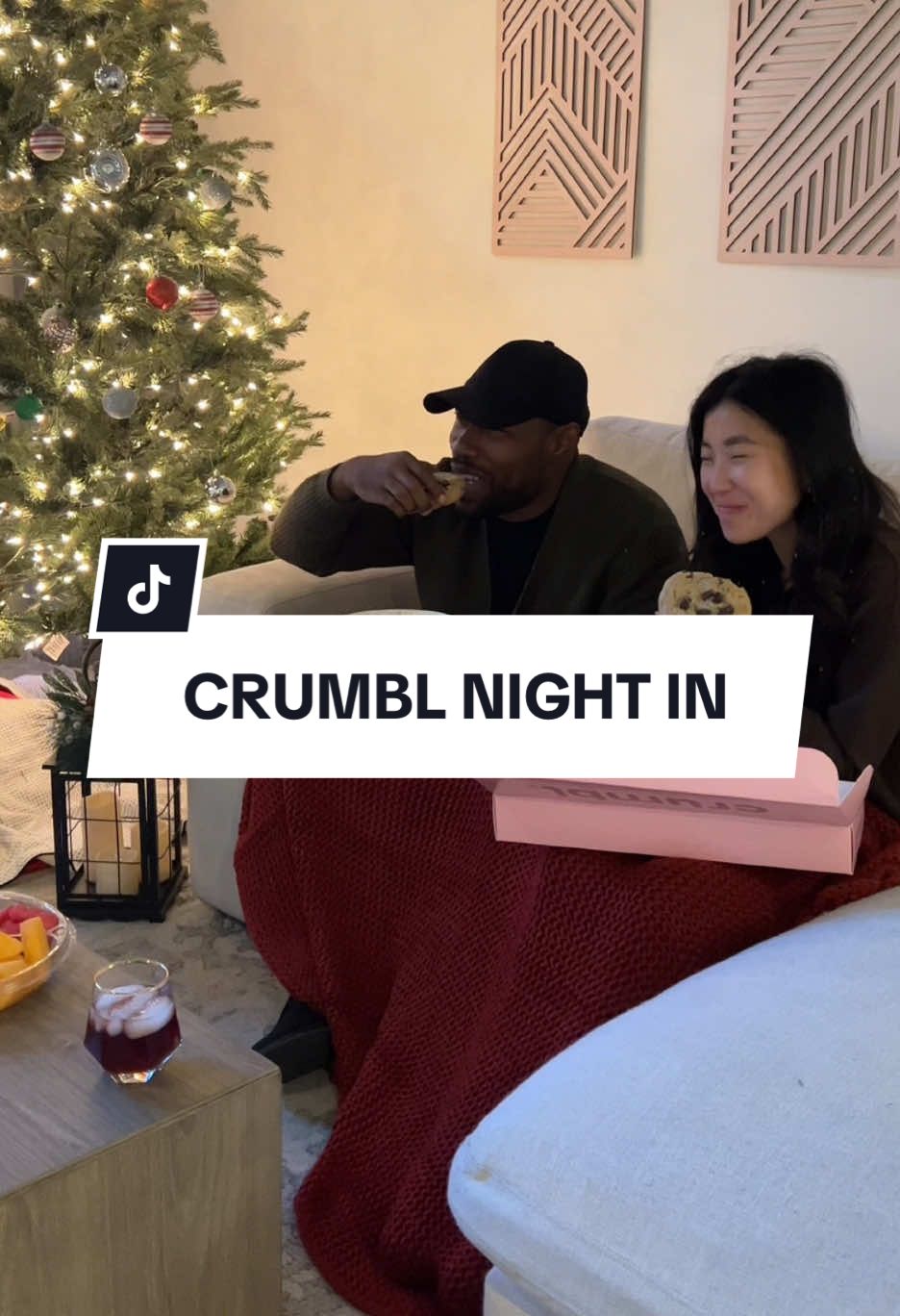 A night in with my favorite snacks and favorite people? It's a yes from me. ✨🎄 #Crumbl