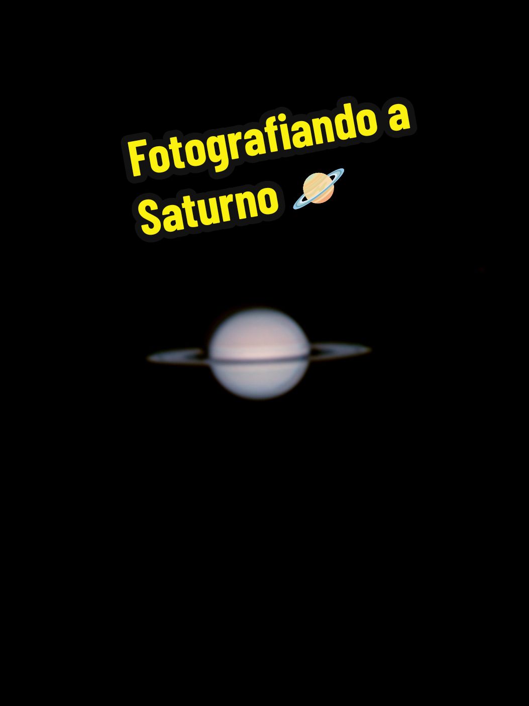 La noche anterior pude fotografíar al Señor de los anillos, espero que sea de su agrado. #saturno #telescope #astronomy #astrofotografia #saturn #astro #telescopio 