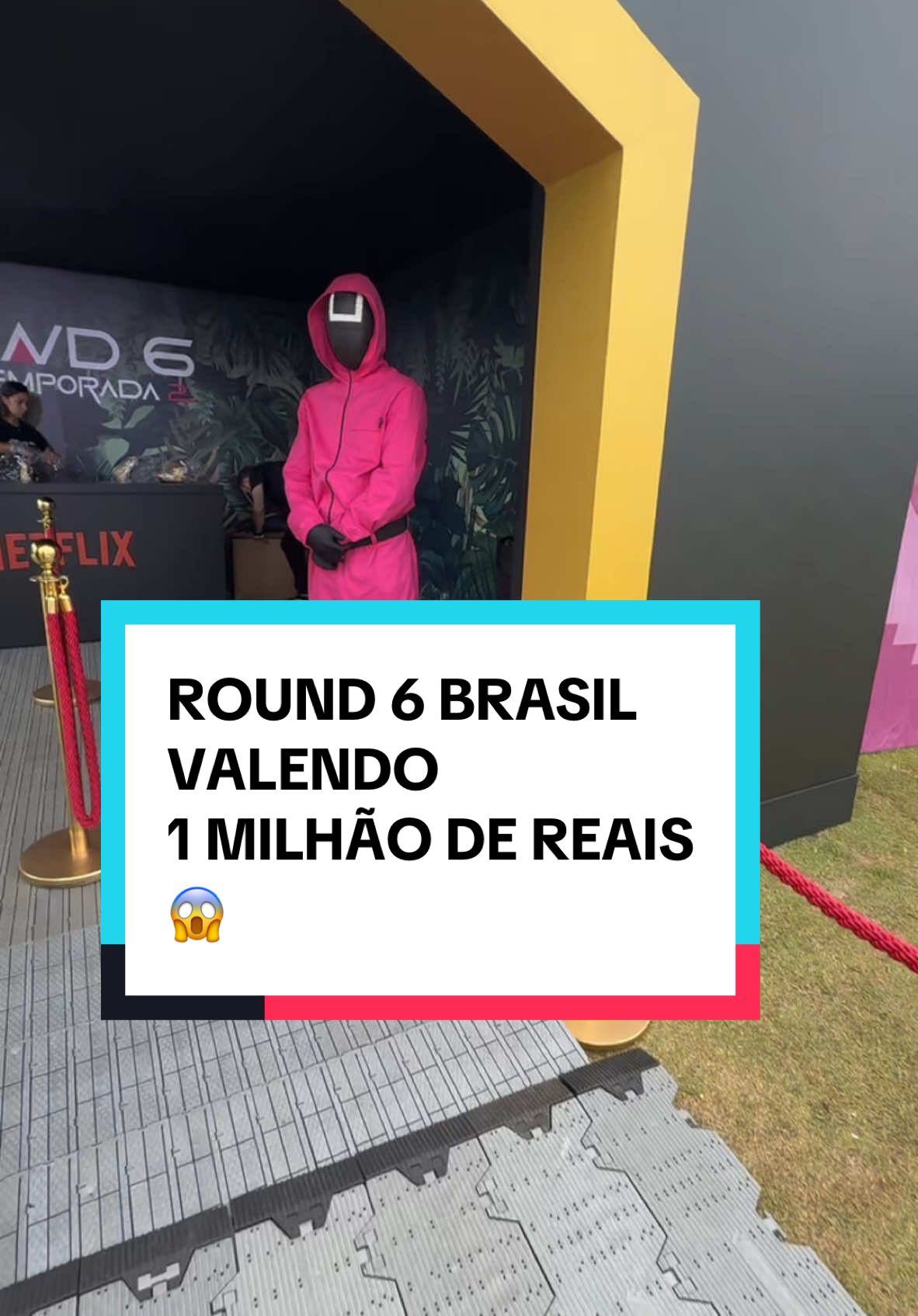 PARTICIPEI DO ROUND6 Brasil!!! 😱  Uma prova de muita resistência valendo 1 MILHÃO DE REAIS ! Participariam ??  . @Netflix Brasil @Netflix  . #netflix #round6 #round6brasil #nerflixbrasil #corrida #run 