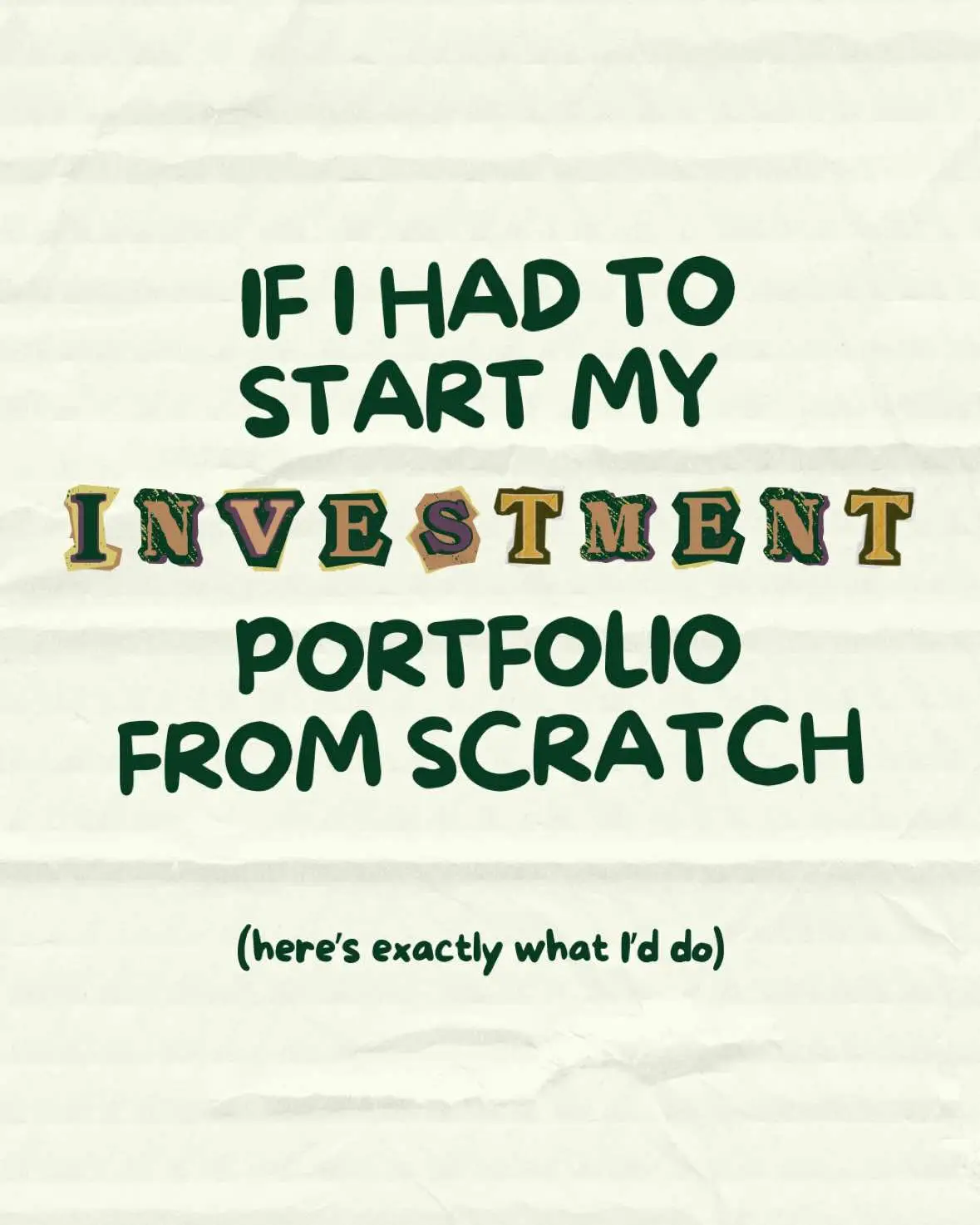 This is your blueprint—don’t wait any longer to make a change.  #investing101 #personalfinance #moneygoals #wealthbuilding #financialfreedom #investingforbeginners #financialliteracy 