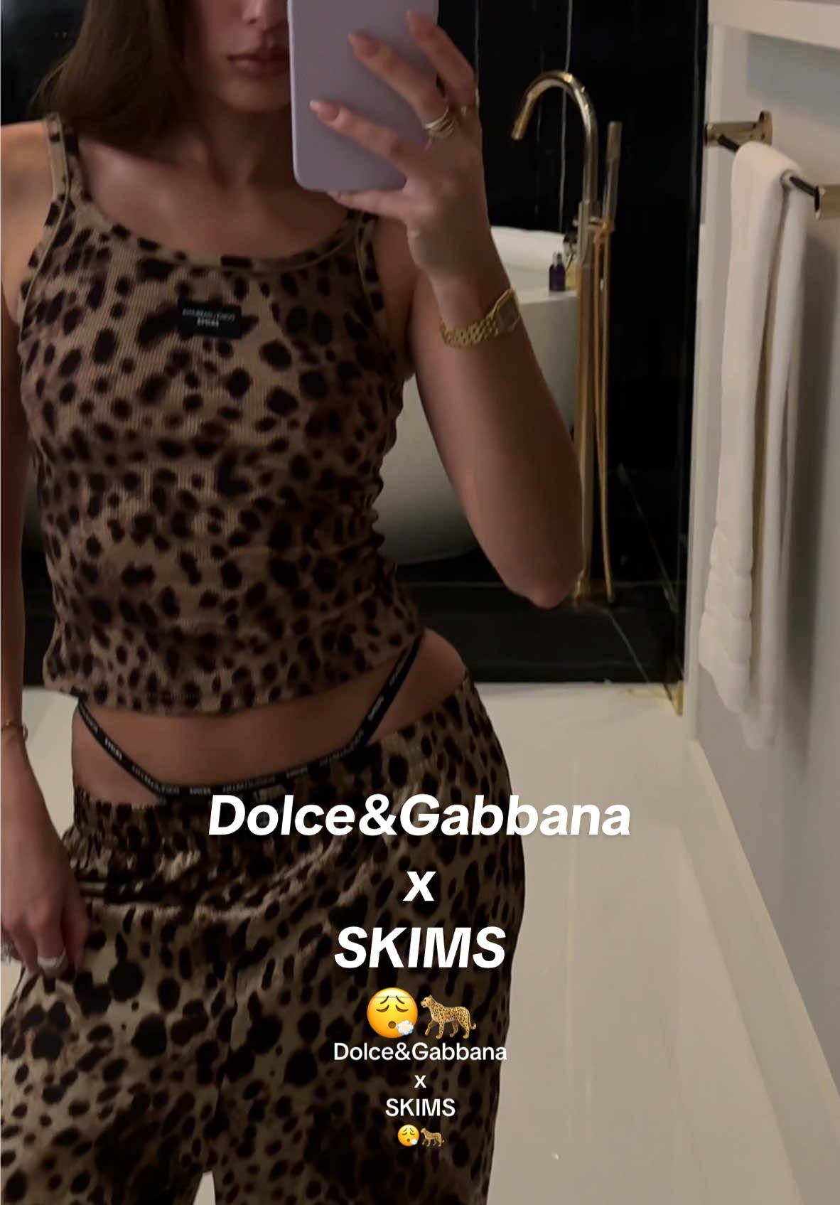 @Dolce & Gabbana x @SKIMS 😮‍💨🐆 #shoppinghaul #skims #dolcegabbana 