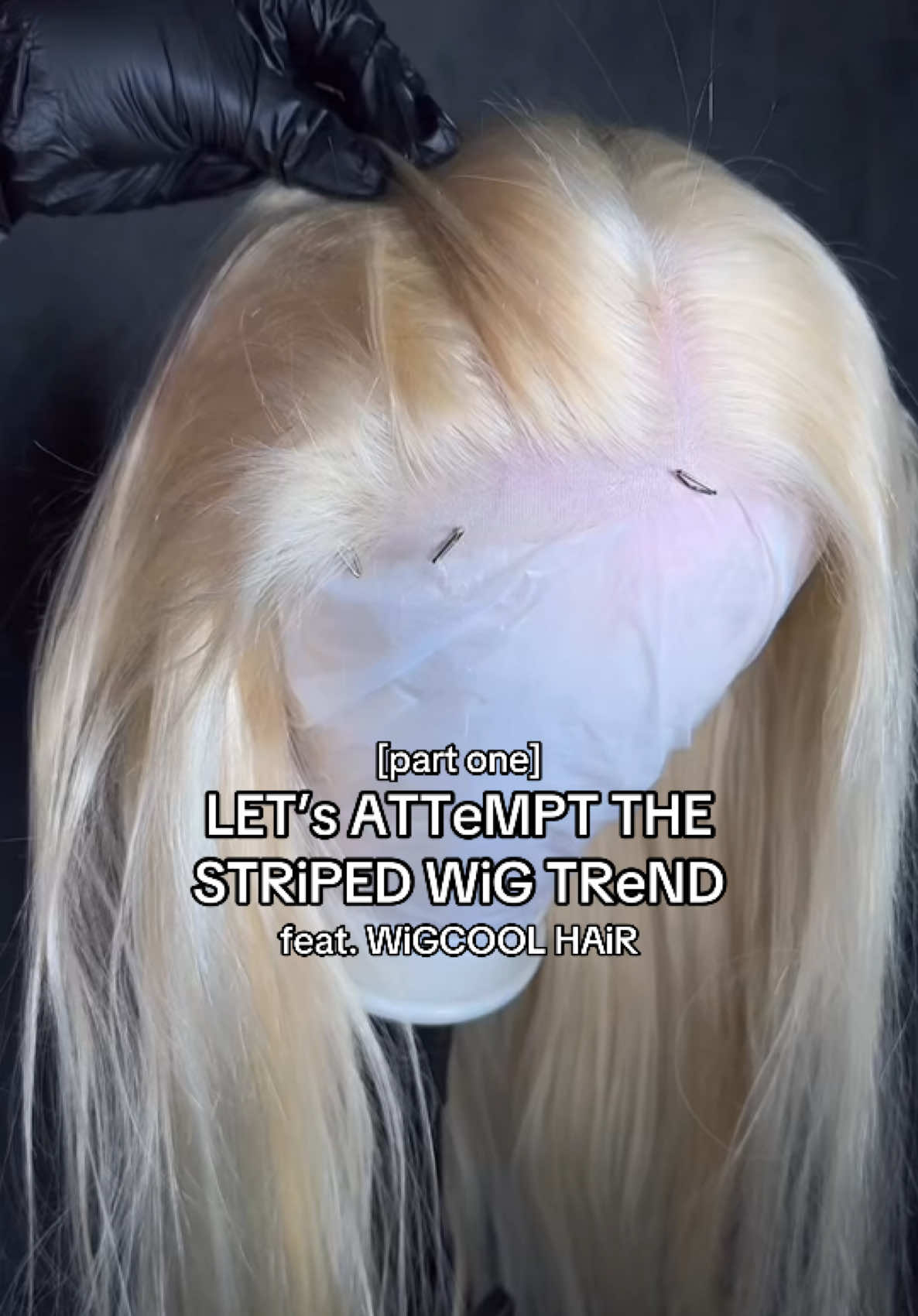 Letsssss get into trying new things!! 💙 613 Wig from @wigcoolofficial @Periwig Cool ✨ #613wig #613wiginstall #wiginstall #wigtutorial #coloringtutorial #stripedwig 