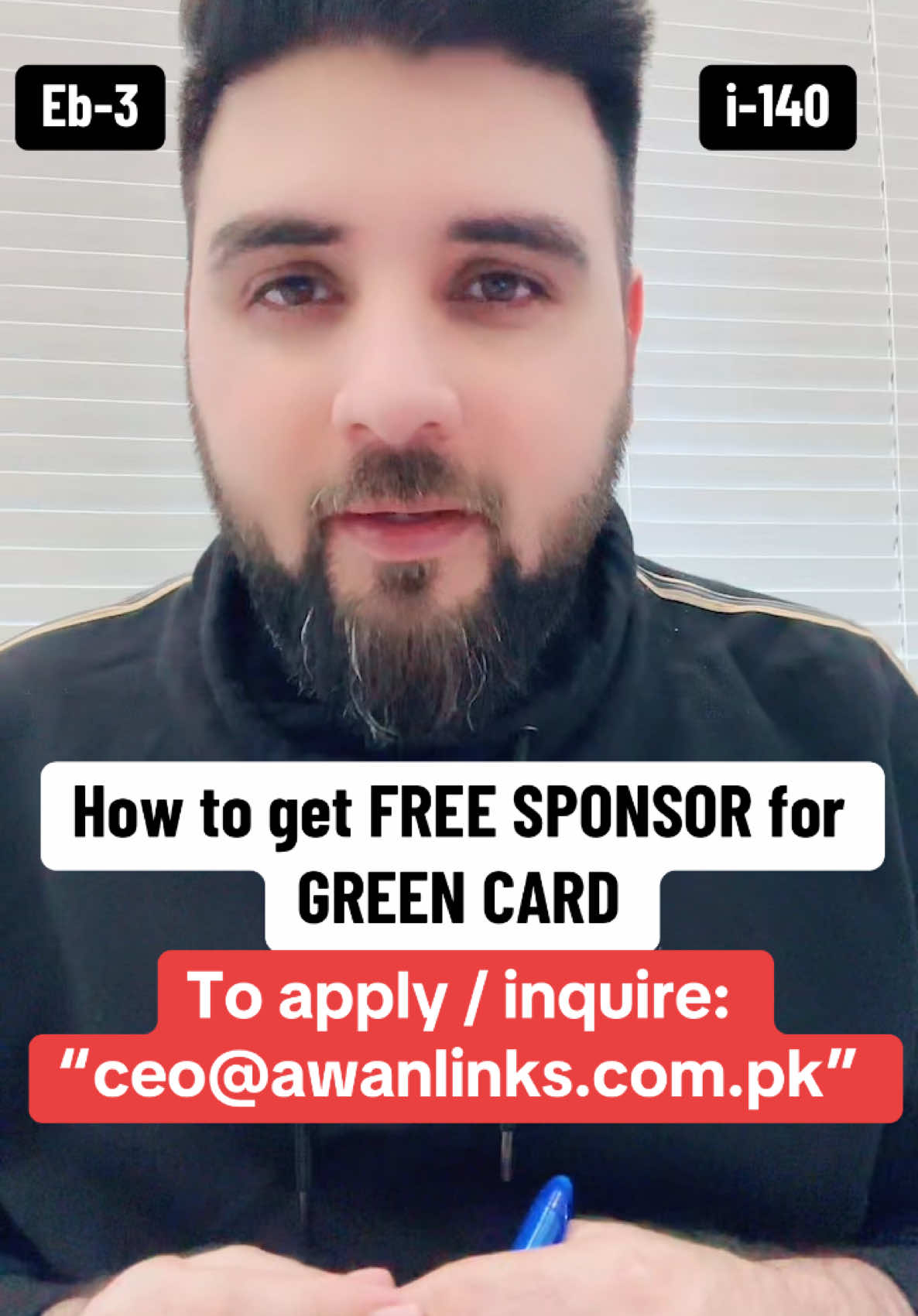 Khawar Awan is guiding you that HOW YOU CAN GET A FREE SPONSOR FOR EMPLOYMENT BASED GREEN CARD? It’s a process, and in USA, you have to go through the process. And if you eill not find any employer and have funds to bear the budget then most welcome to inquire further at “ceo@awanlinks.com.pk” AWAN LINKS is a firm with more then 130 GREEN CARDS in last fifteen months only from APRIL 2023 to AUGUST 2024. Alla success stories are available online. #creatorsearchinsights #immigrantwork #visatips🇺🇸 #immigrationconsultant #khawarawan049 #khawarawan #fypシ #fypシ゚viral #immigrationlaw #uae🇦🇪 #uae #eb3 #i140 #employmentbasedimmigration #success #b1b2 #adjustmentofstatus 