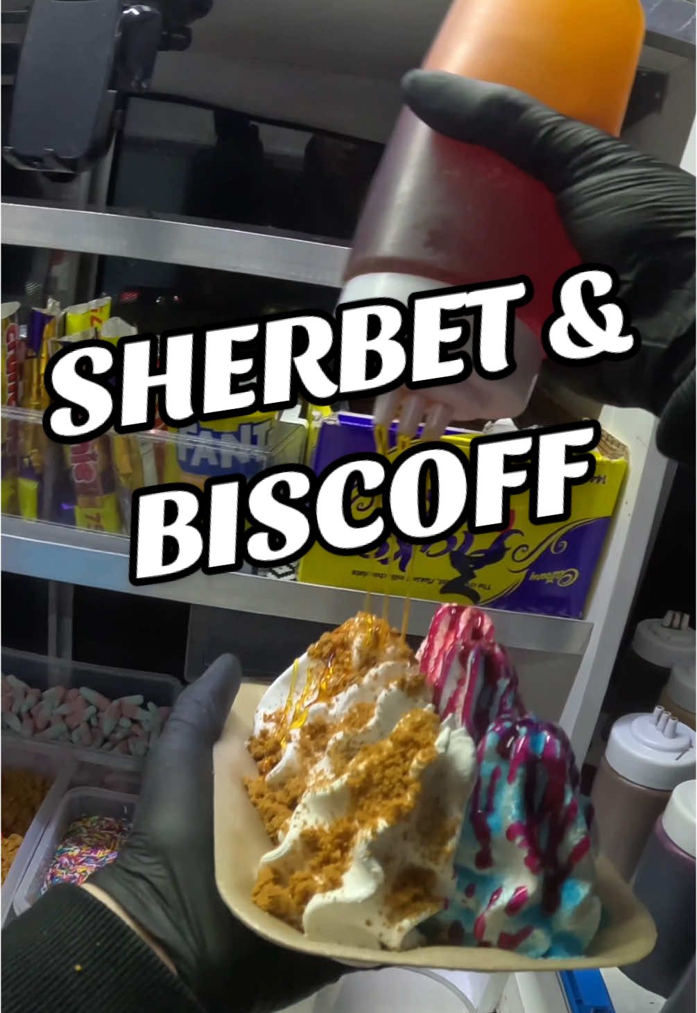 Sherbet & Biscoff TOGETHER?!😱 #jjsices #icecream #fyp 