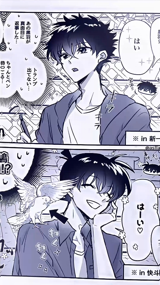 Shinichi & Kaito versi komik😵‍💫 #anime #animeedit #animetiktok #shinichi #shinichikudo #kaito #kaitokid #conanedogawa #detectiveconan #manga #komik #jjanime  #vittshinichi 