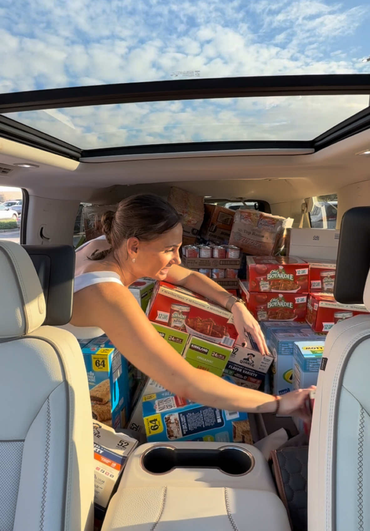 How did my car fit all of this?  400 breakfasts and lunches for multiple days for food insecure children to take home over the holiday break. 