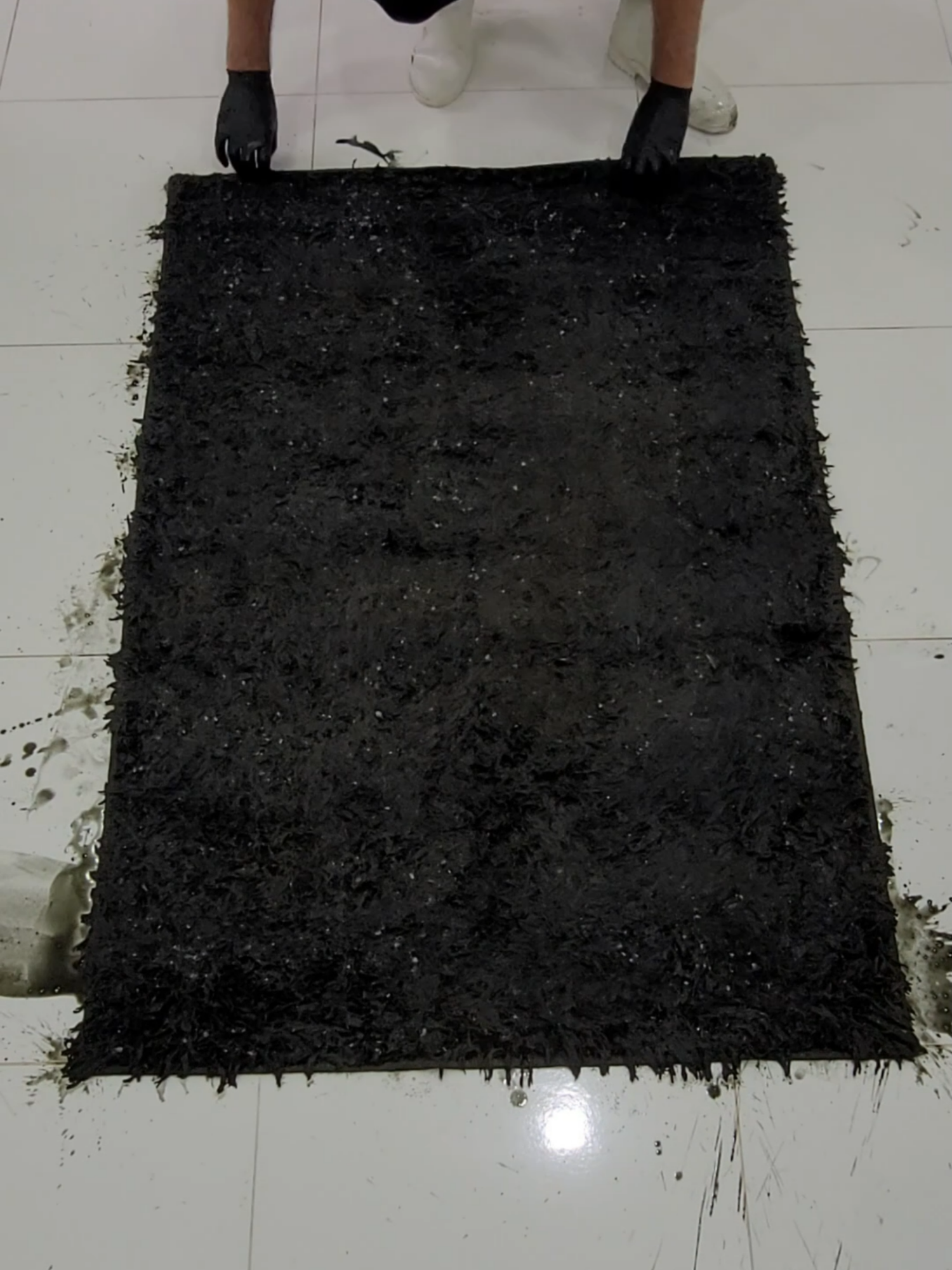 Cleaning of Swamp Carpet Satisfying -ASMR RUG CLEANING#CLEANING #asmrcleaningvideo