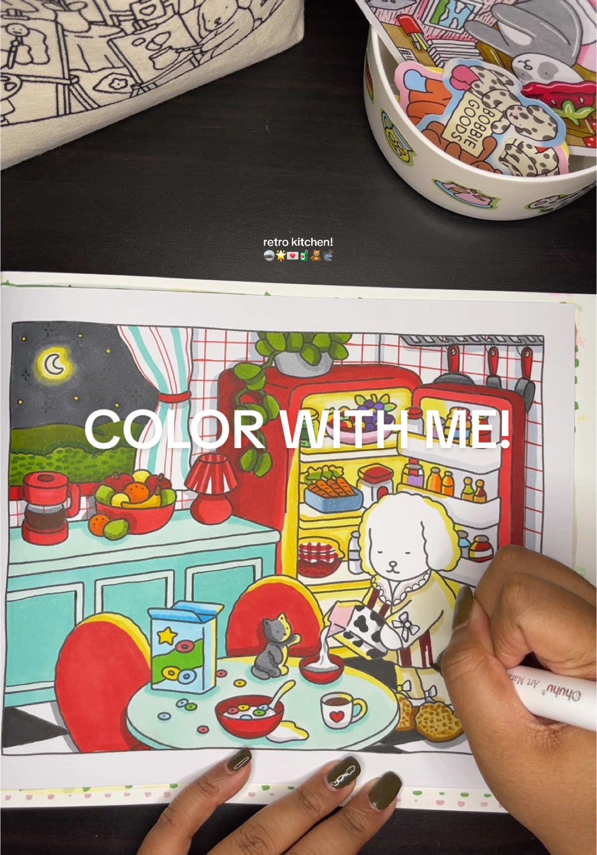 i want this kitchen though…LOL 🤭🪩🧃it’s just a vibe @bobbiegoods #colorwithme #coloring #color #coloringbook #bobbiegoods #bobbiegoodscoloring #bobbiegoodsart #bobbiegoodscoloringbook #bobbiegoodscoloringpage 