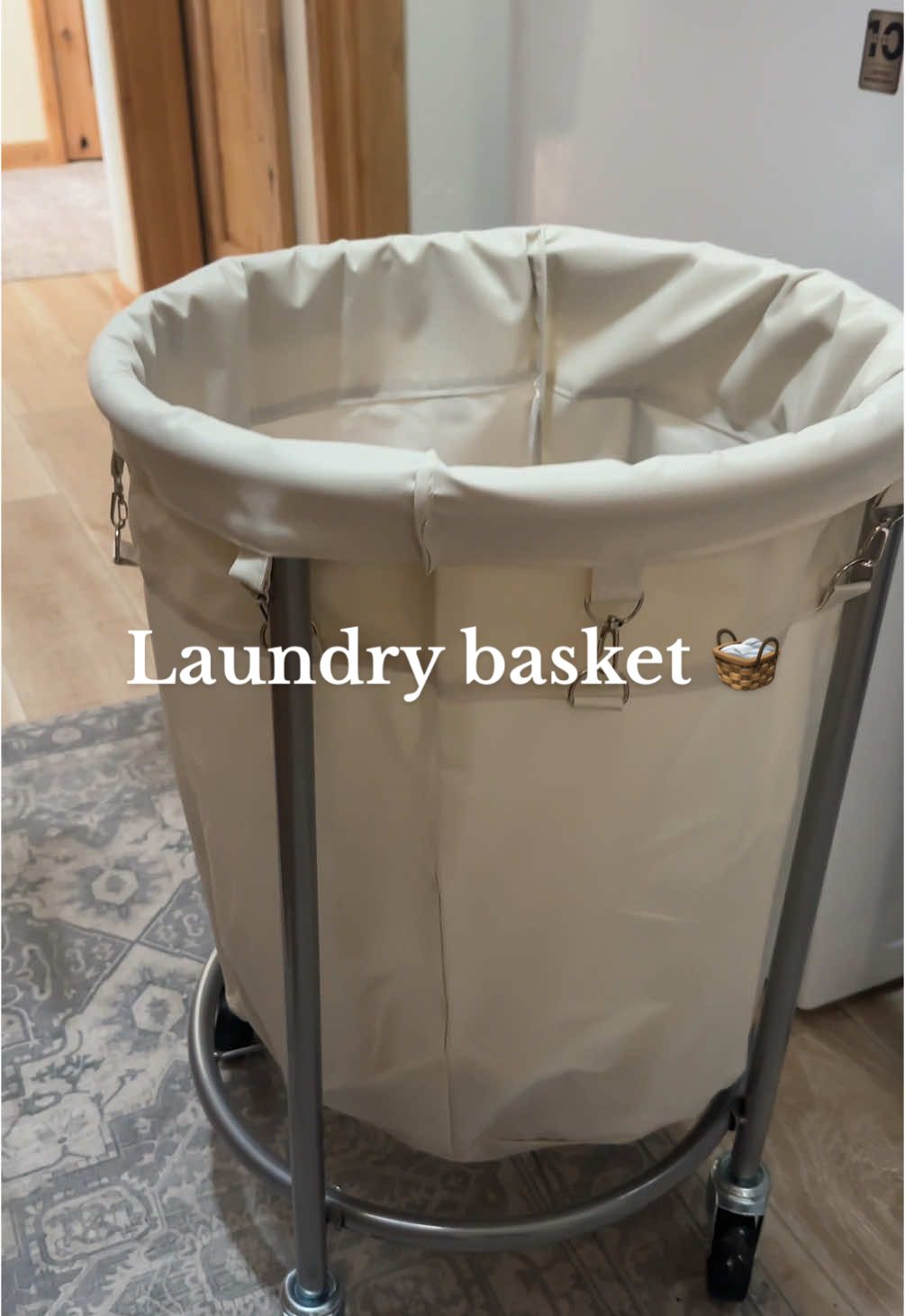 Something to make doing laundry easier 🧺 #tiktokshopblackfriday #tiktokshopcybermonday #laundrybasket #laundryhack #laundry #momlife 