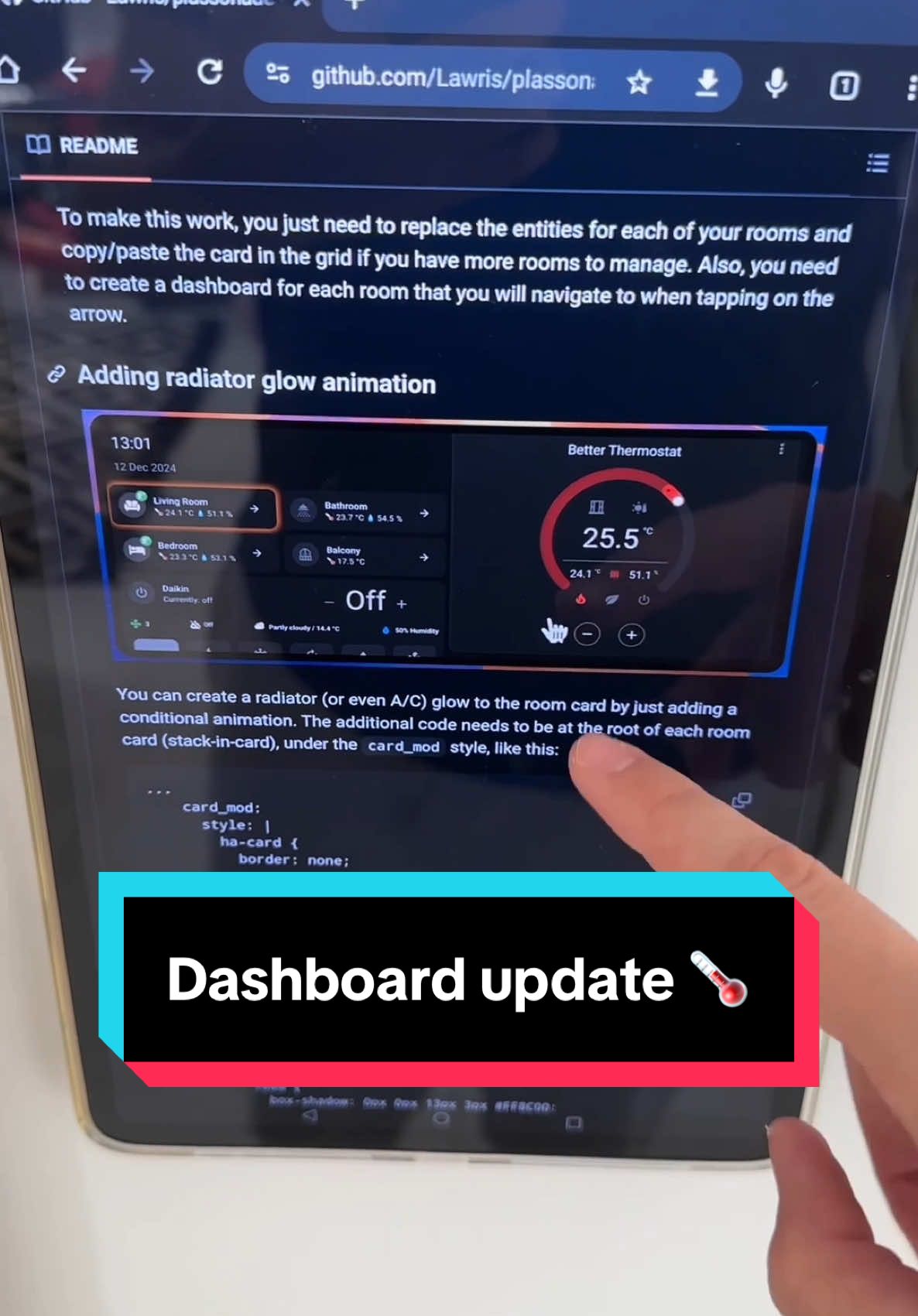 Replying to @🎓 as many of you requested, you will find my currently work-in-progress Home Assistant dashboard on GitHub. As per usual you’ll find the link in my bio! #smarthome #homeautomation #homeassistant 